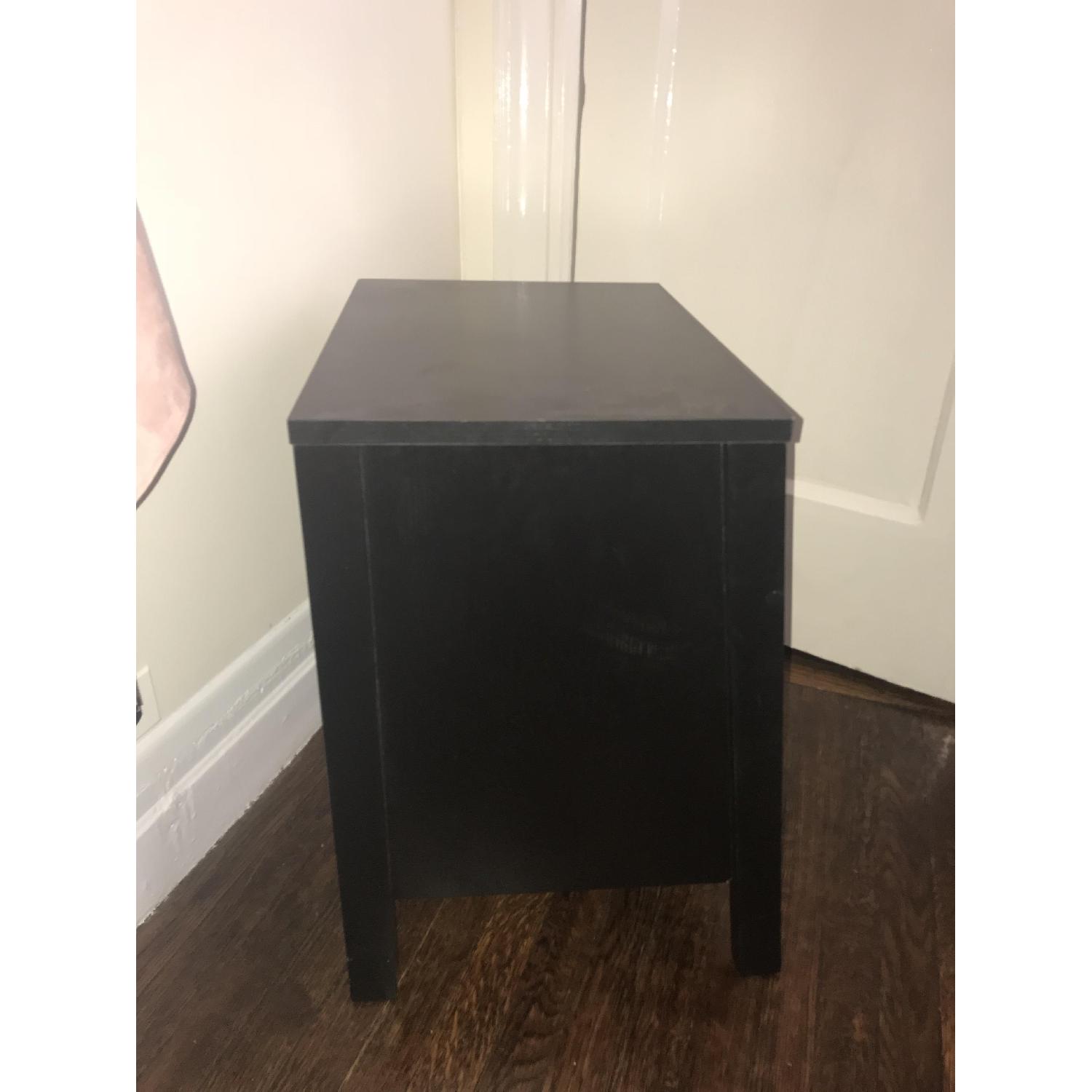 Black Wood Filing Cabinet - image-2
