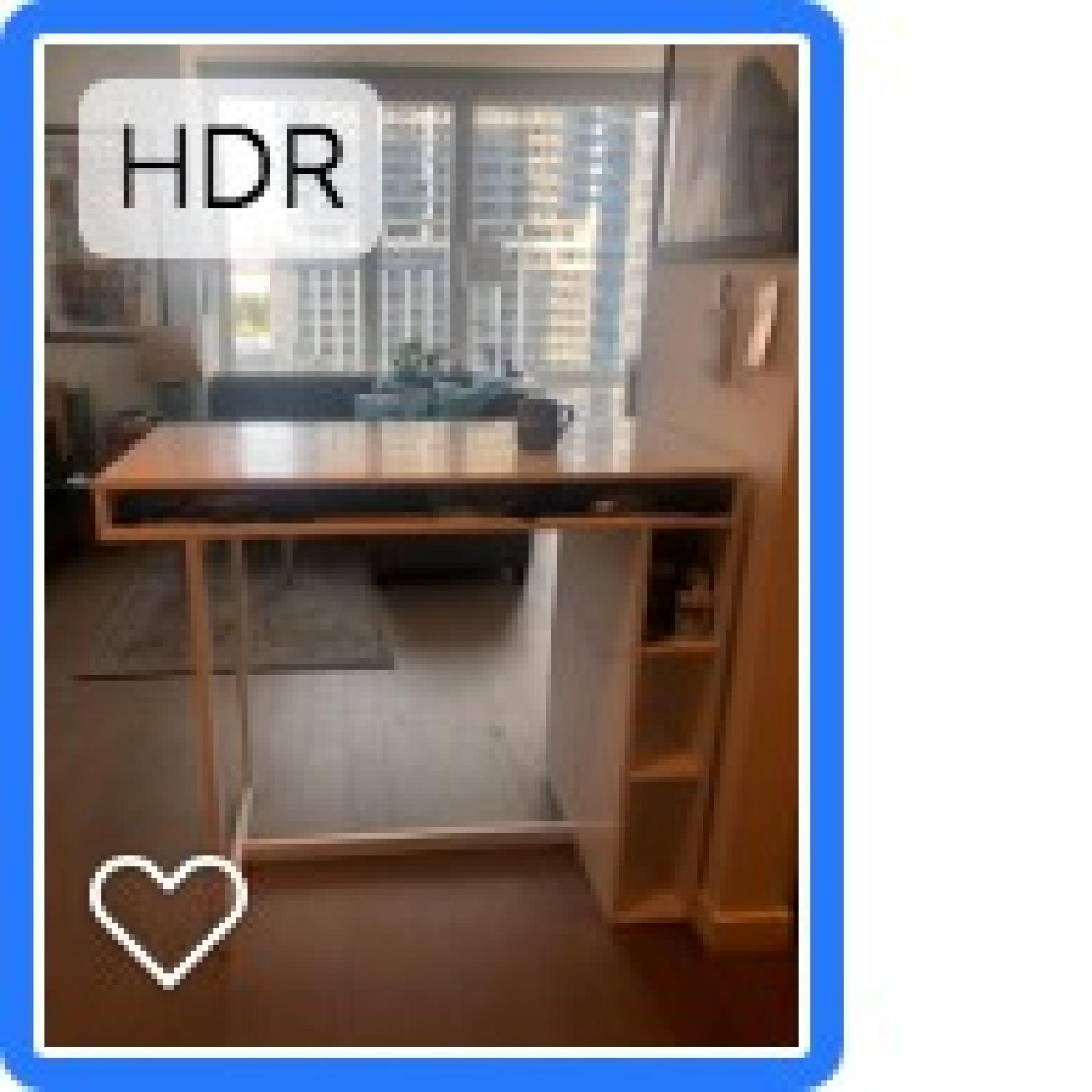 CB2 Public White High Dining Table - image-1