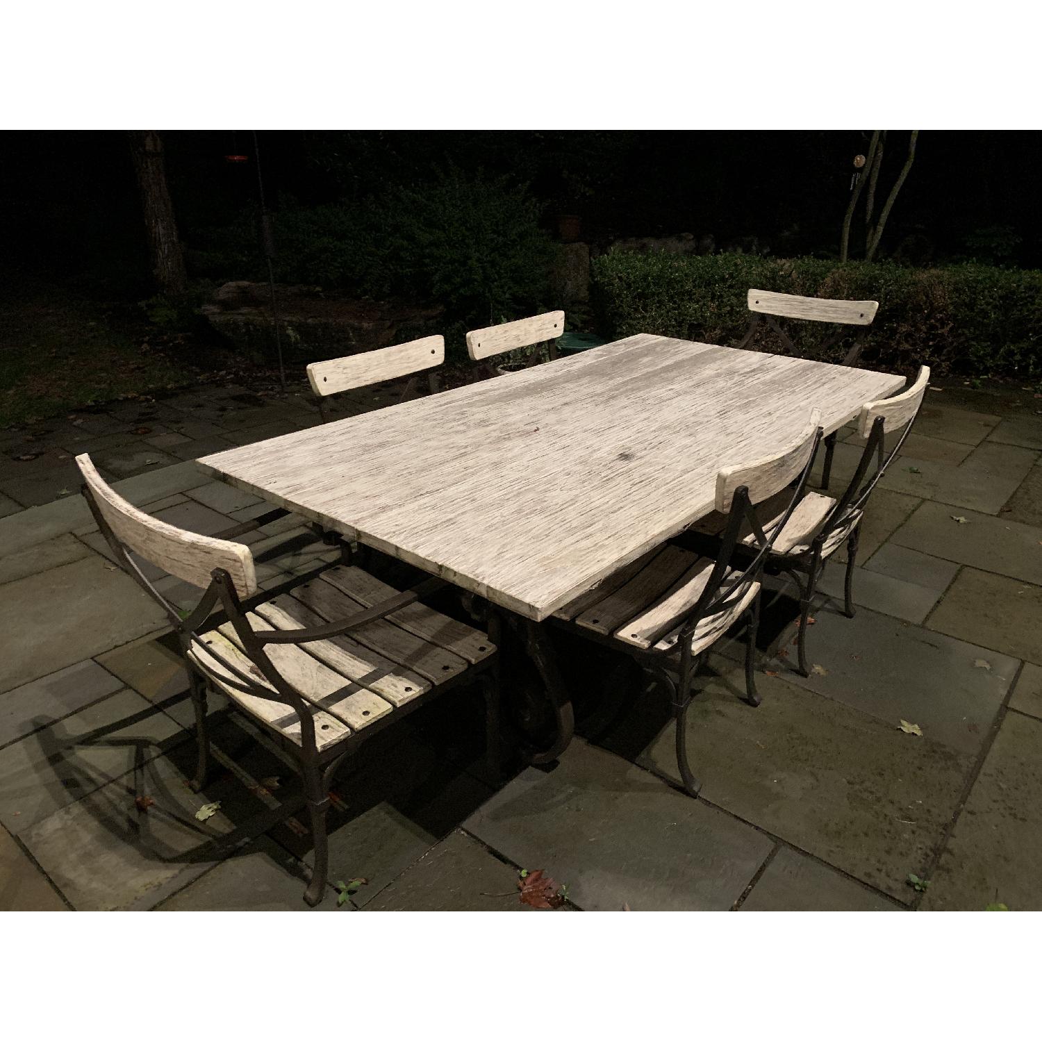 Frontgate Maison Jardin Outdoor Dining Table w/ 6 Chairs - image-5