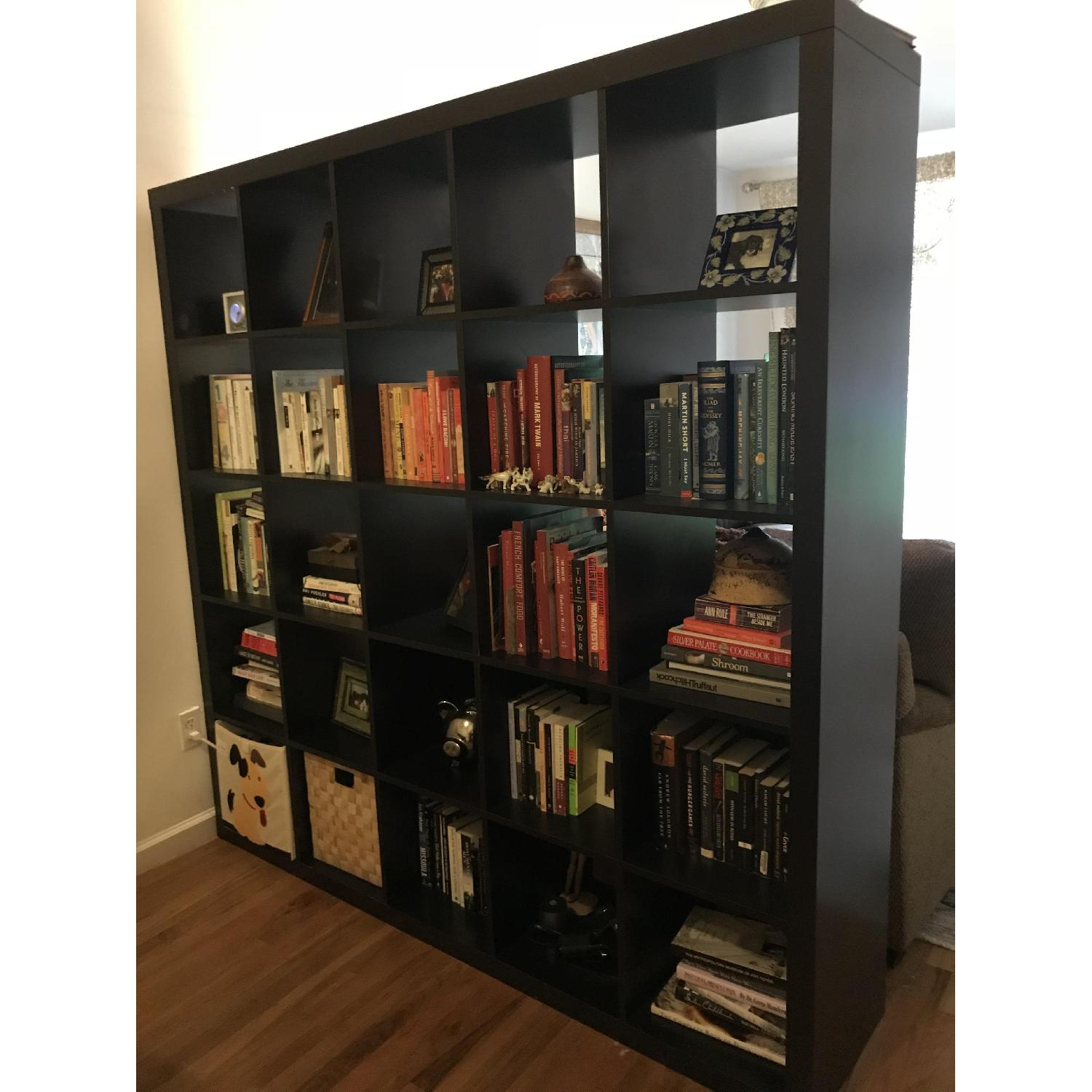 Ikea, Black Kallax Shelf Unit - image-1