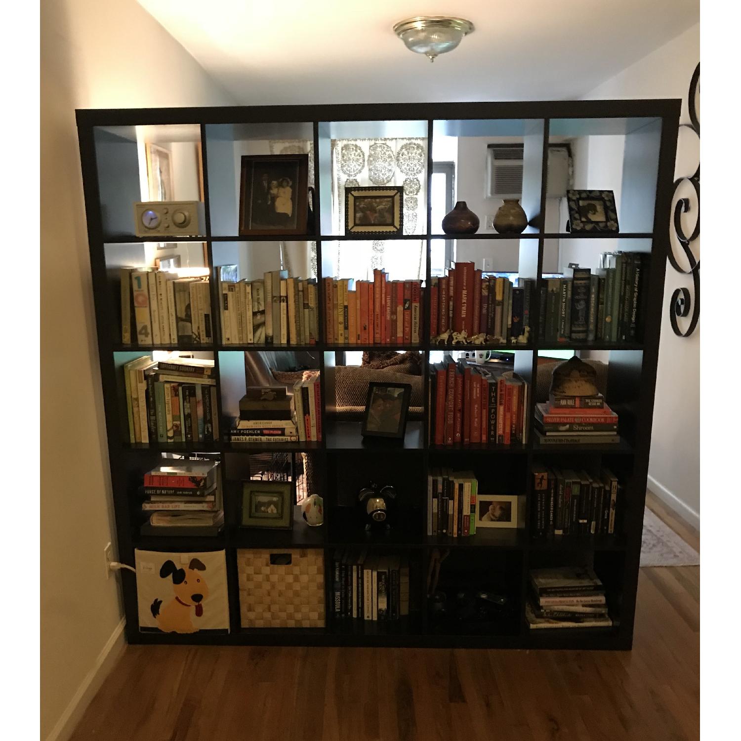 Ikea, Black Kallax Shelf Unit - image-2