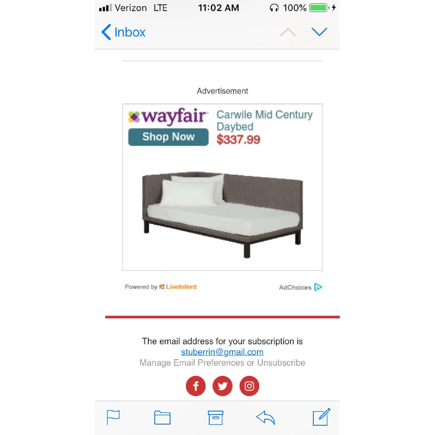 Mercury Row Carwile Mid Century Daybed - image-1