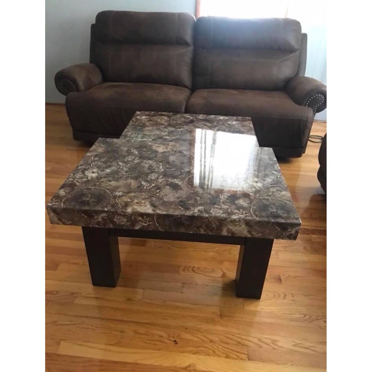 Ashley Marble Lift-Top Coffee Table - image-2