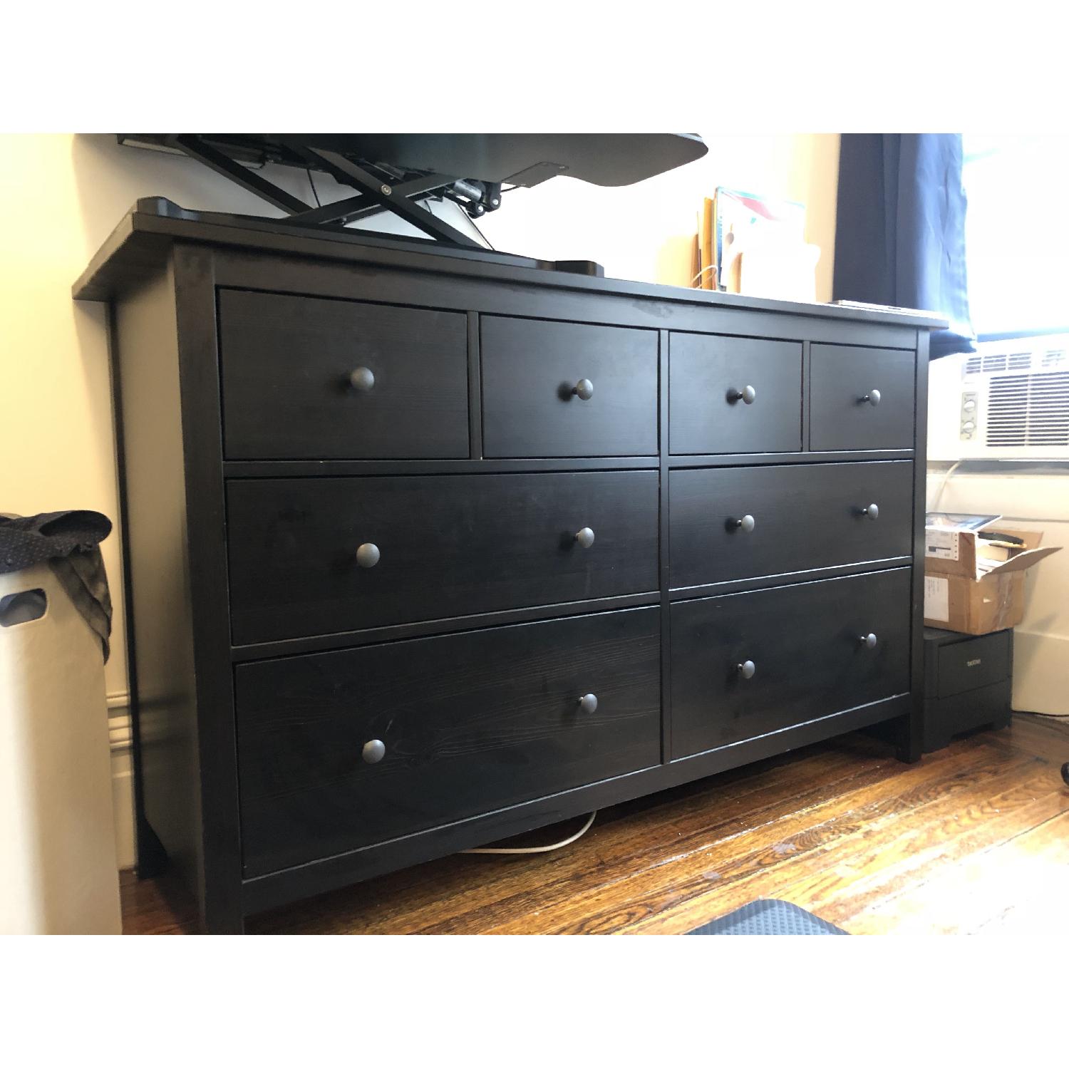 Ikea Hemnes 8Drawer Dresser in Black AptDeco