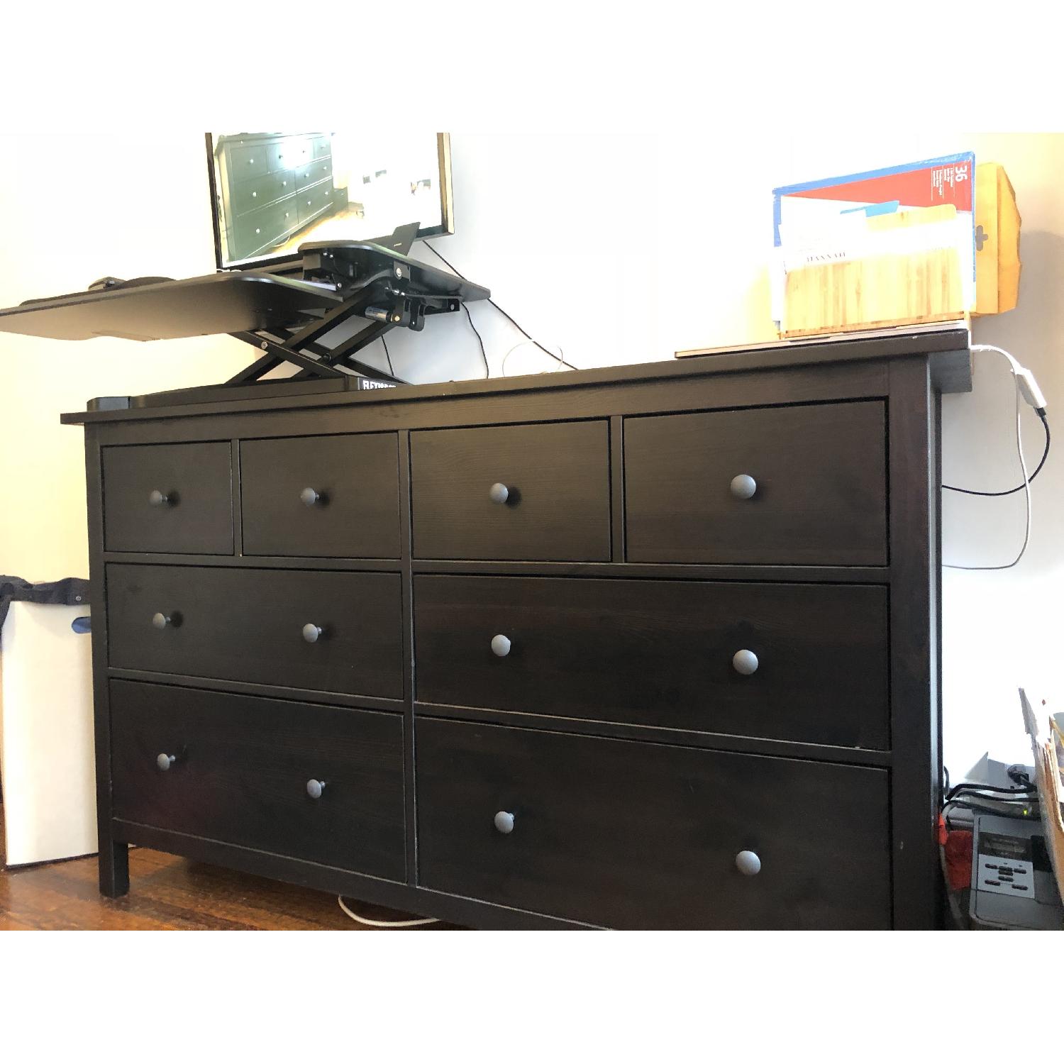 Ikea Hemnes 8-Drawer Dresser in Black - AptDeco