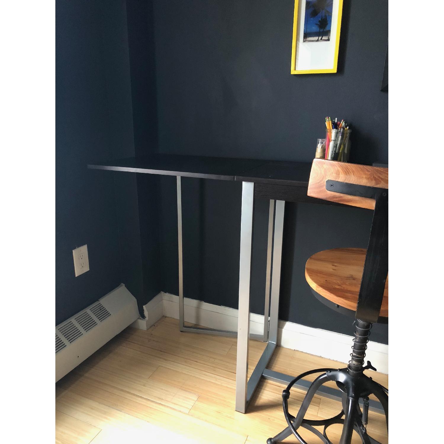 Standing Desk w/ Gate Leg Extension & Chair - image-2