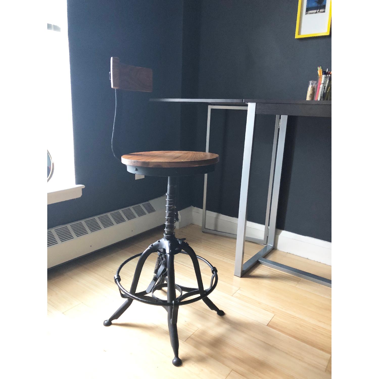 Standing Desk w/ Gate Leg Extension & Chair - image-4