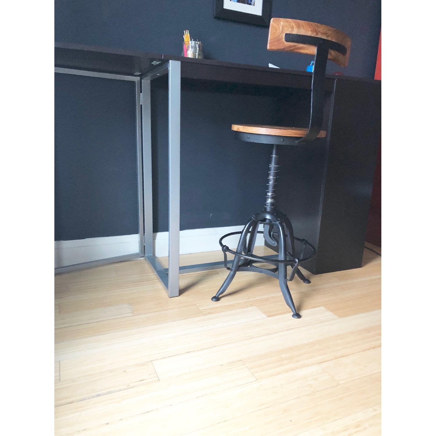 Standing Desk w/ Gate Leg Extension & Chair - image-5