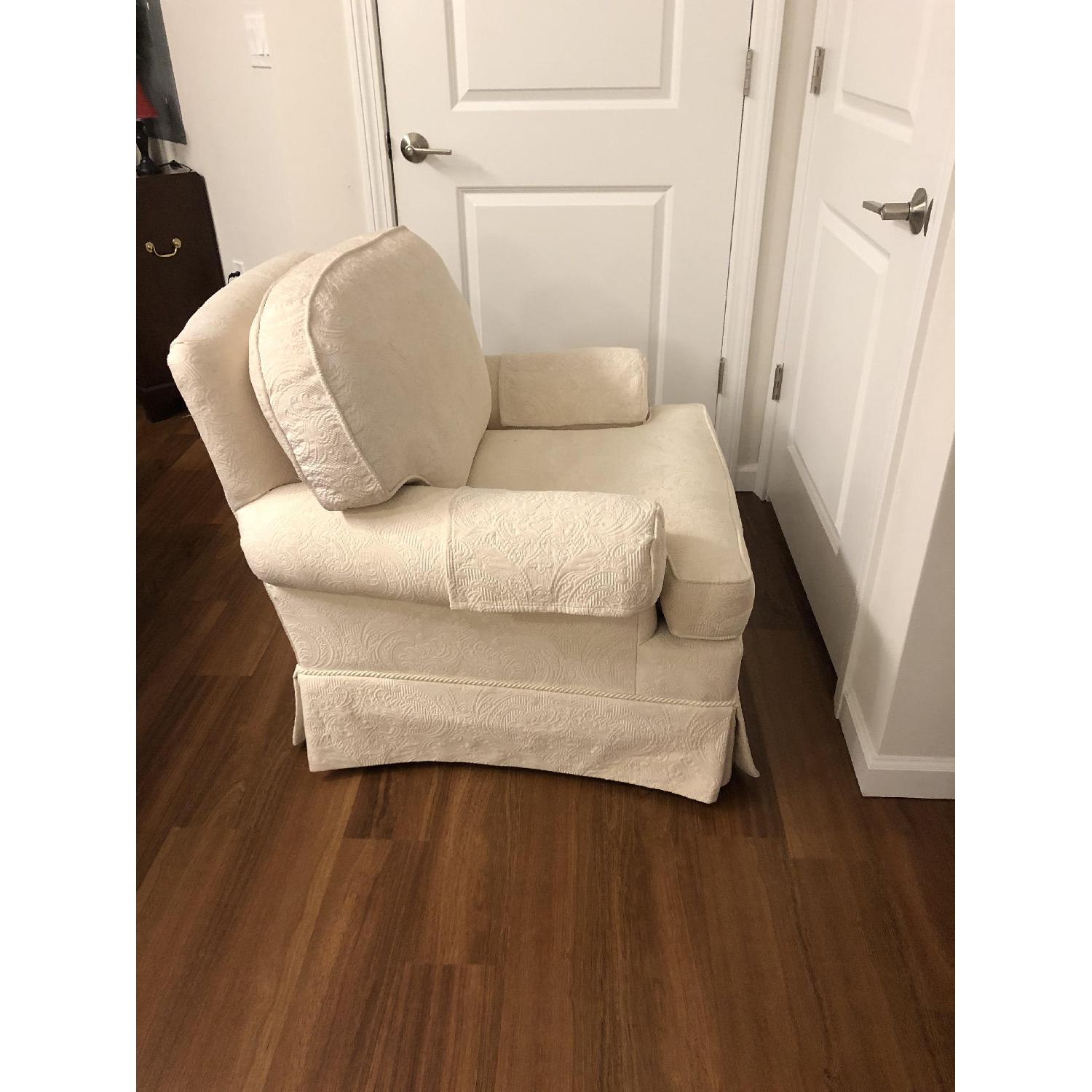 Broyhill White Overstuffed Accent Chair - image-3