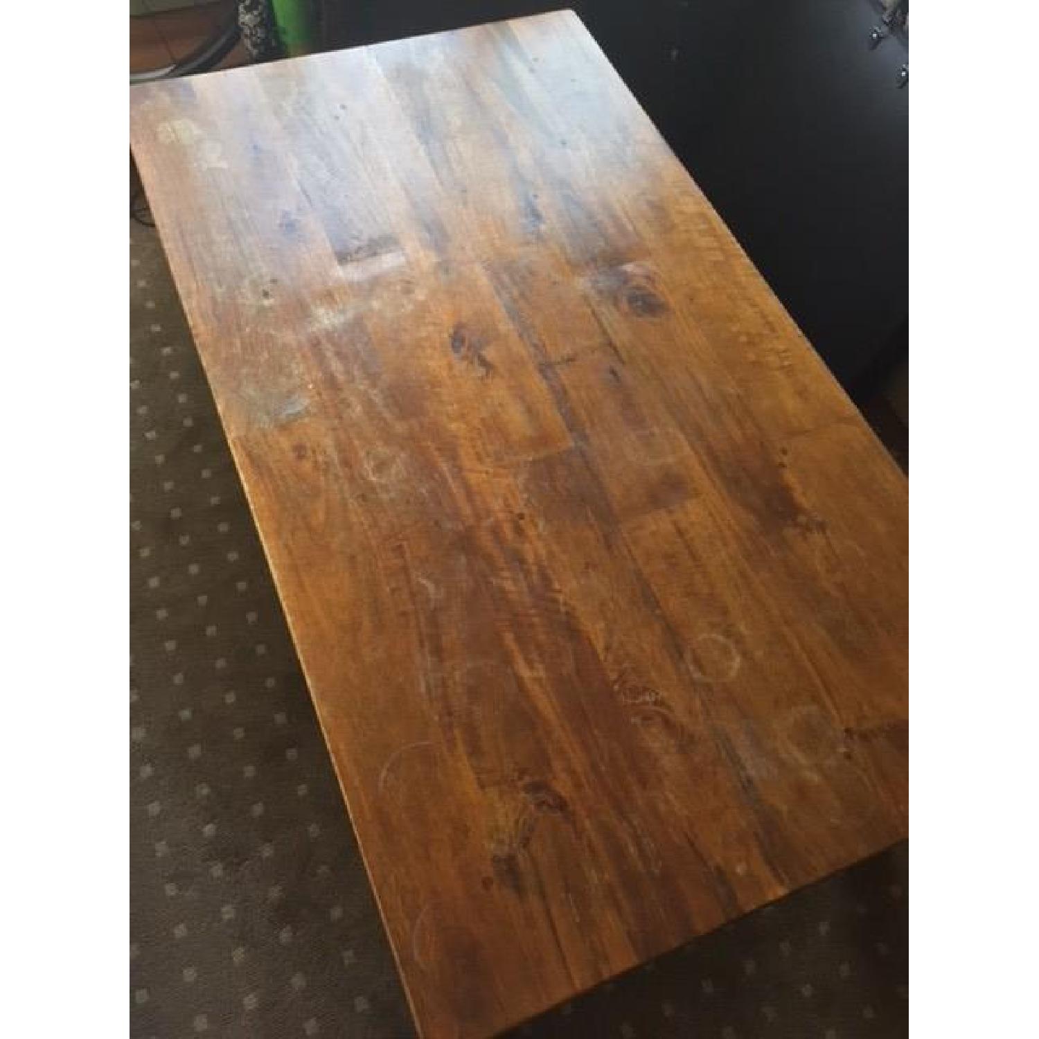 Crate & Barrel Wooden Coffee Table - image-1