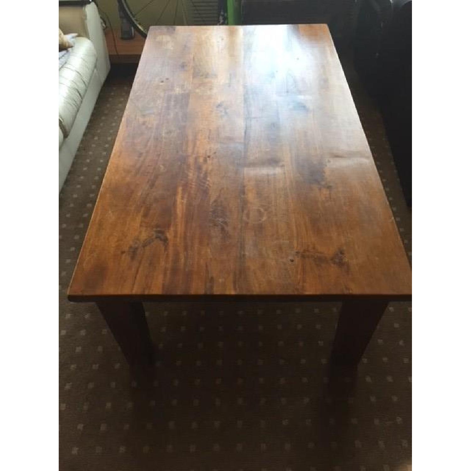 Crate & Barrel Wooden Coffee Table - image-4