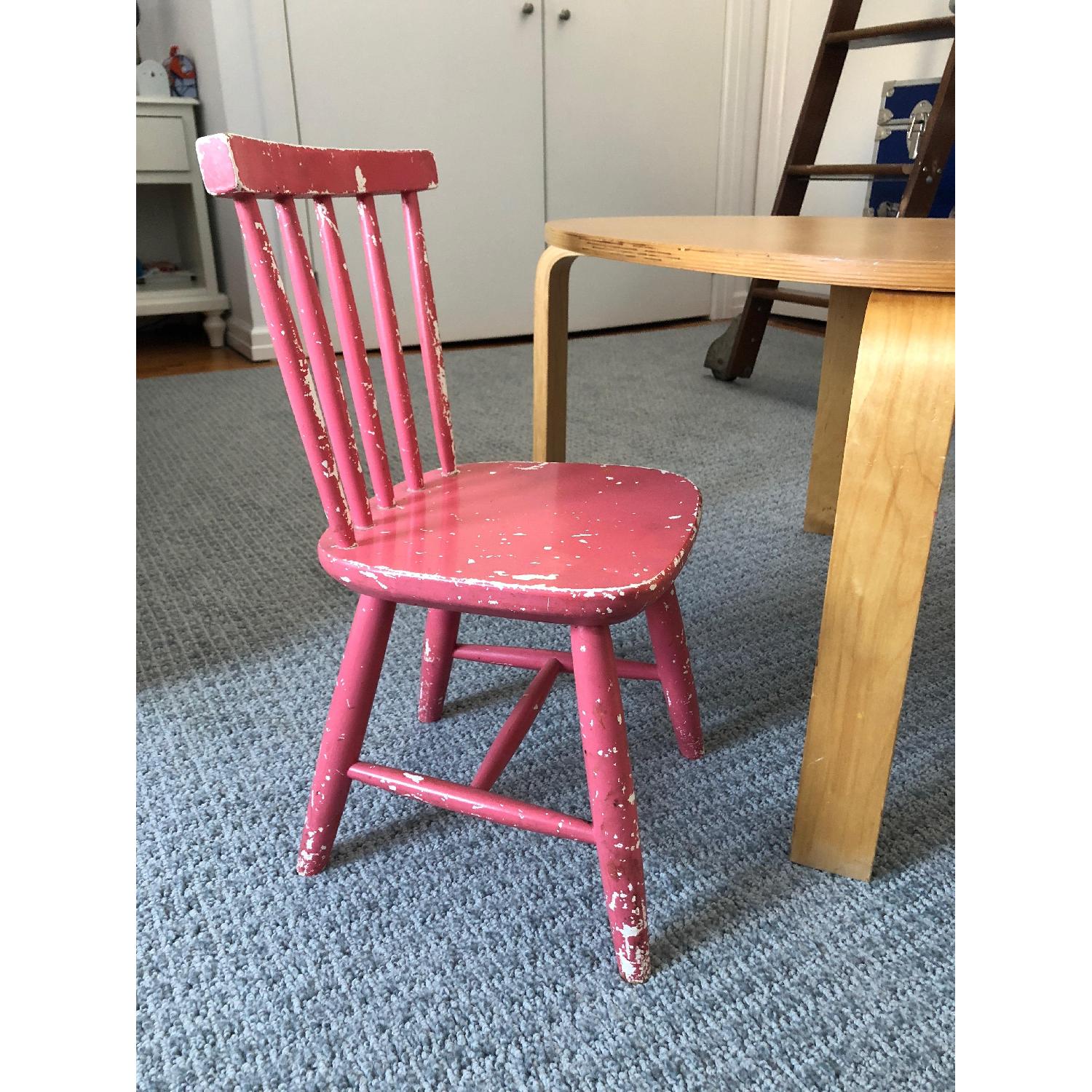 Solid Wood Vintage Kids Chairs AptDeco