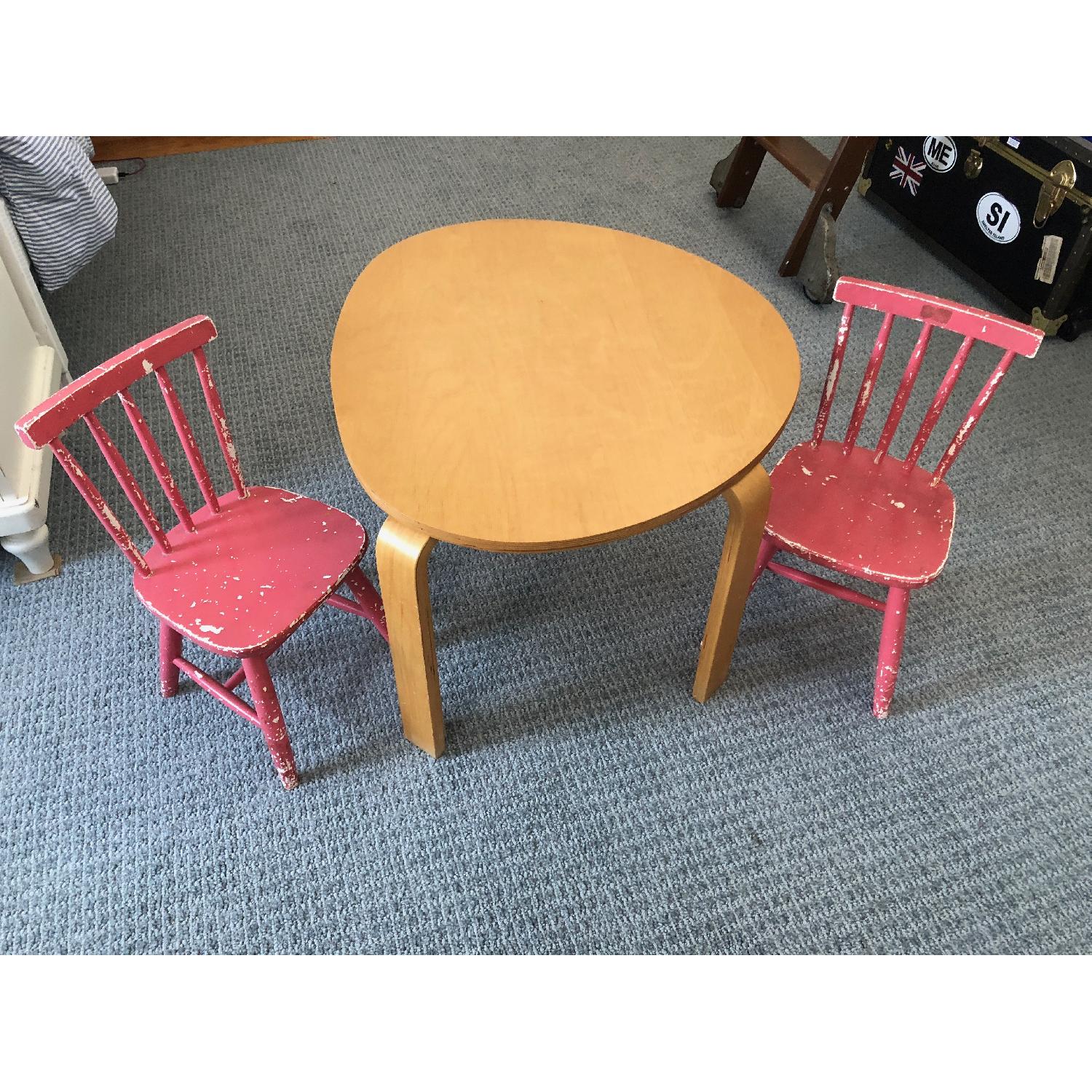 Solid Wood Vintage Kids Chairs AptDeco