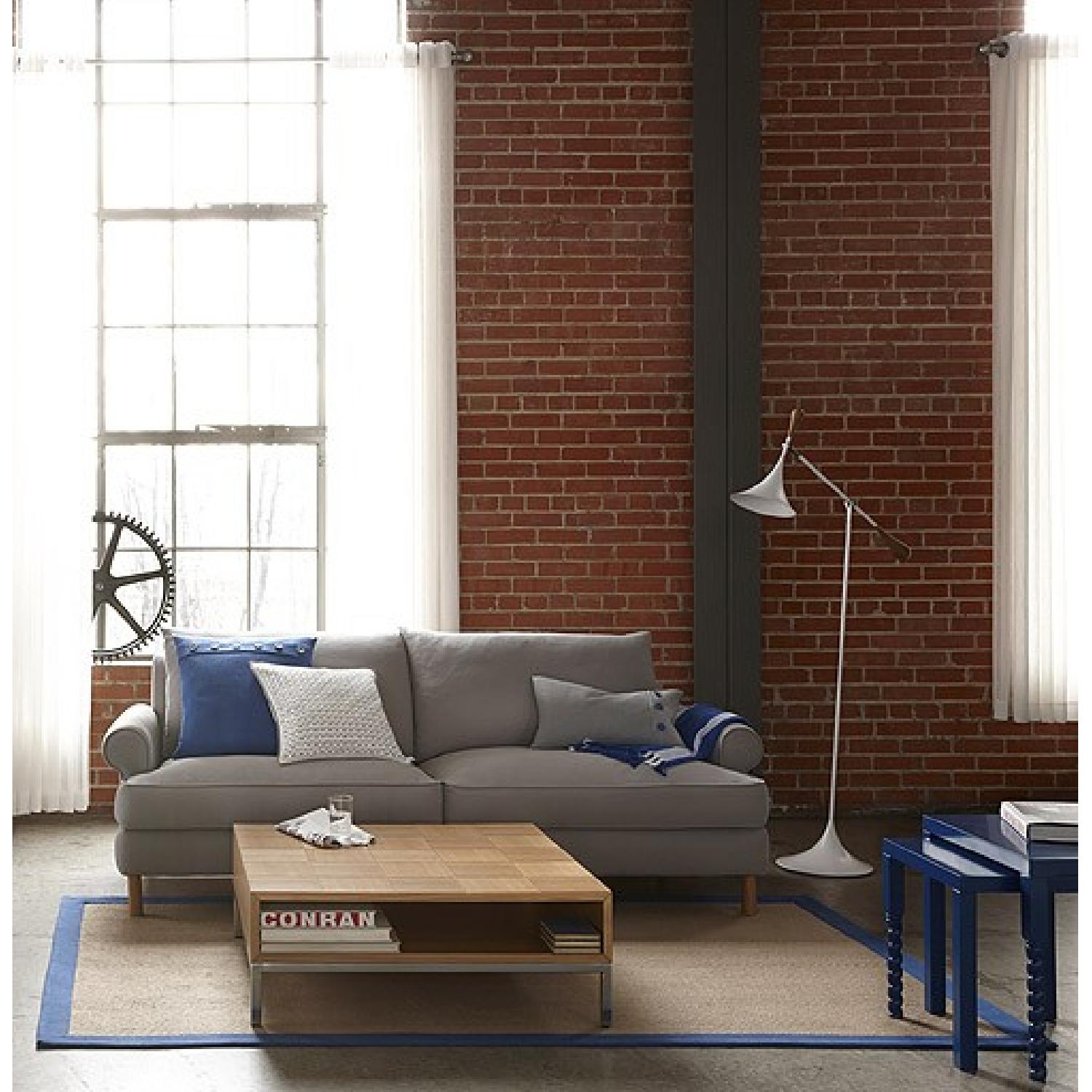 Conran Mid-Century Modern Grey Fabric Sofa - image-5