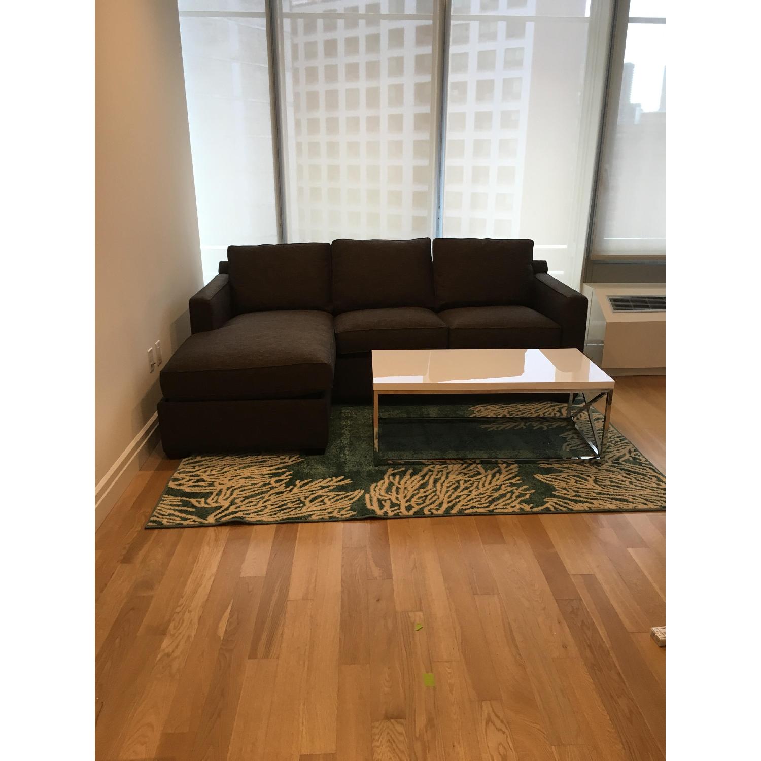 Crate & Barrel Davis 2-Piece Sectional Sofa in Graphite - image-2