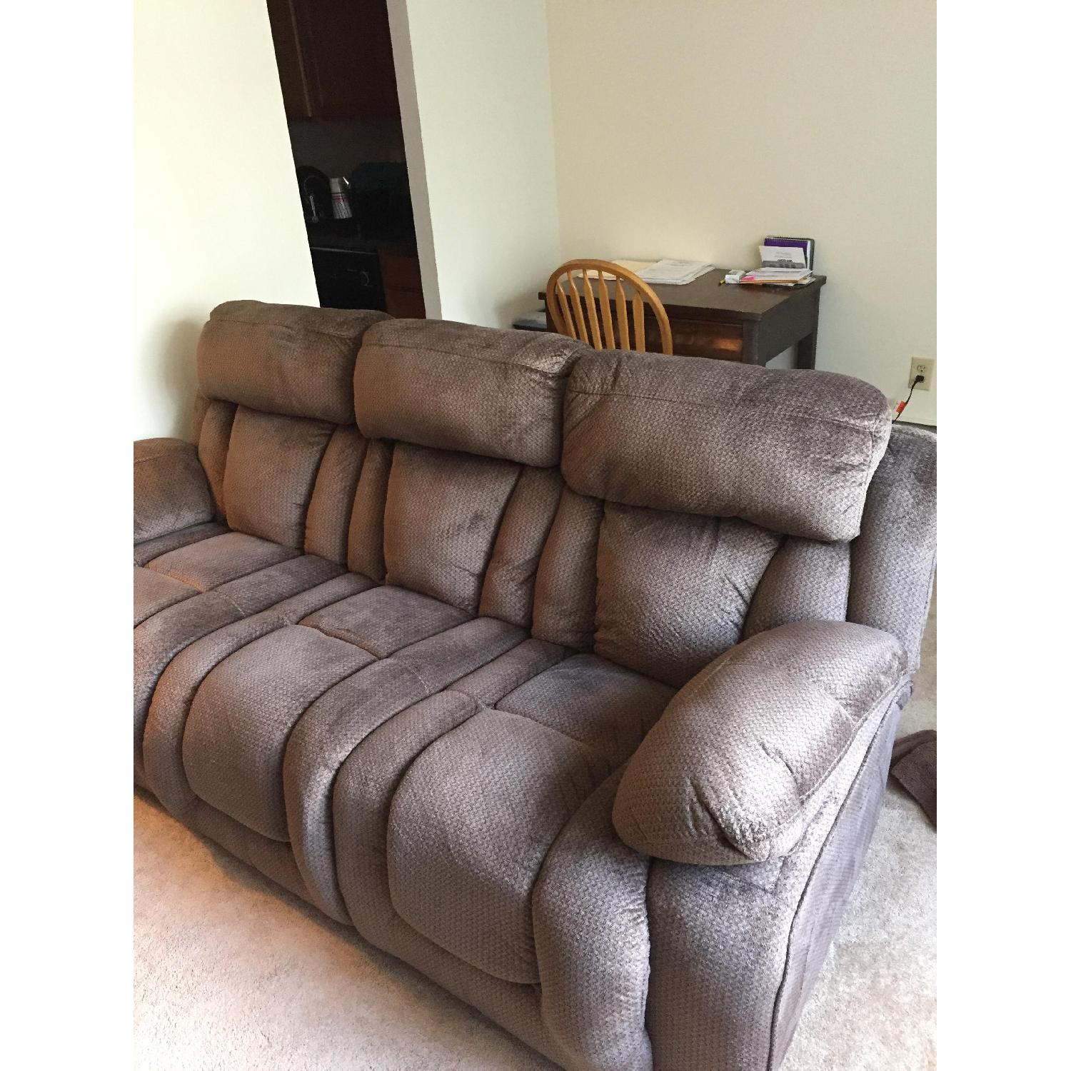 Ashley Electric Sofa + Recliner - image-1