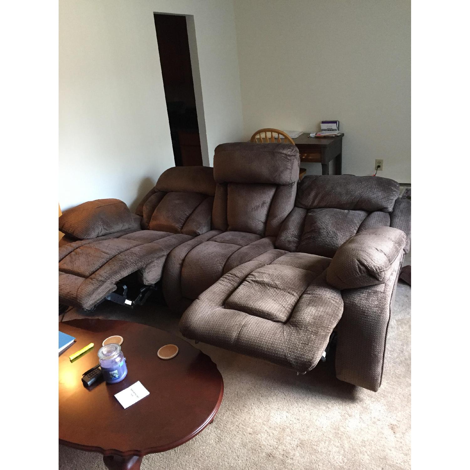 Ashley Electric Sofa + Recliner - image-2