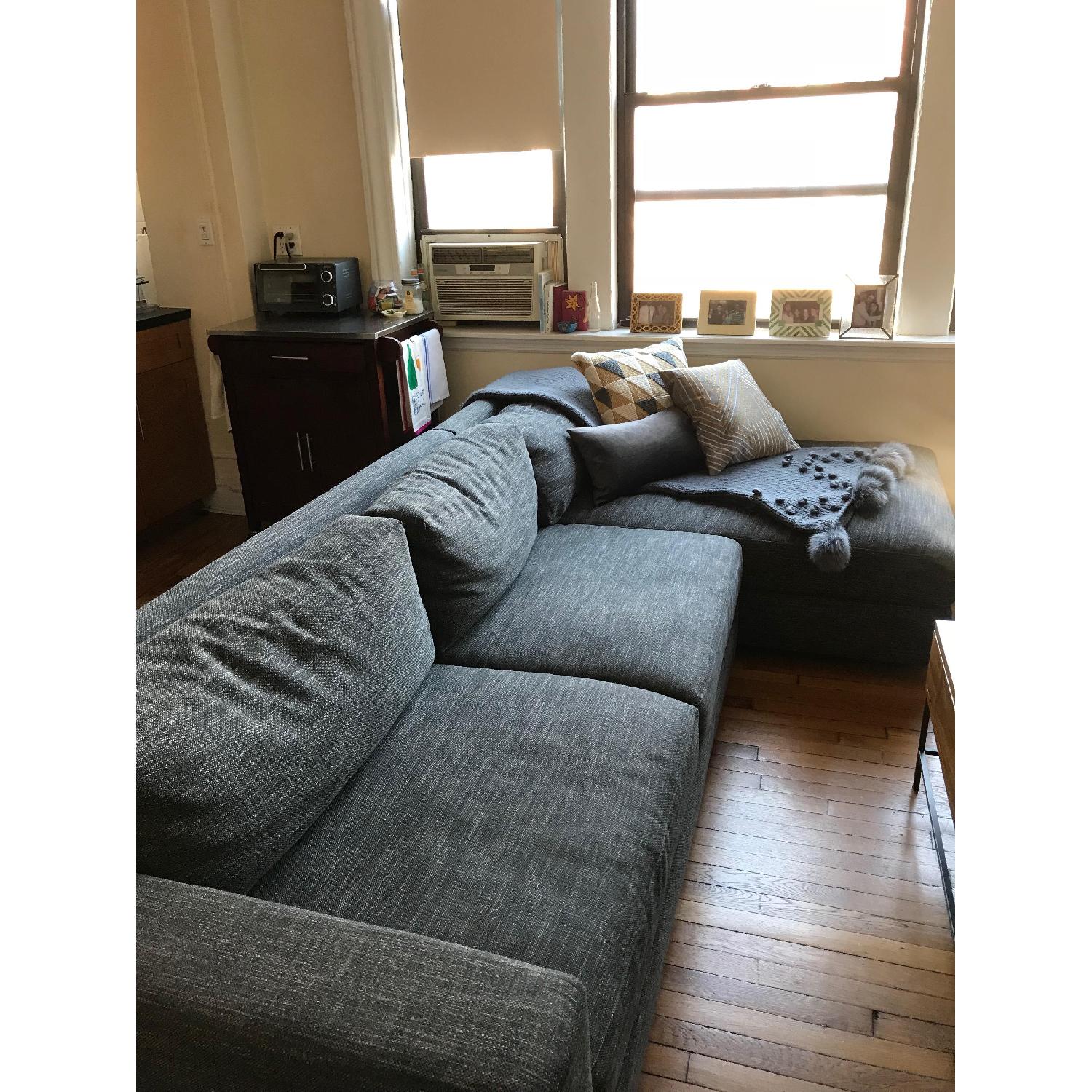 West Elm Urban Right Arm Chaise Sectional Sofa - image-1