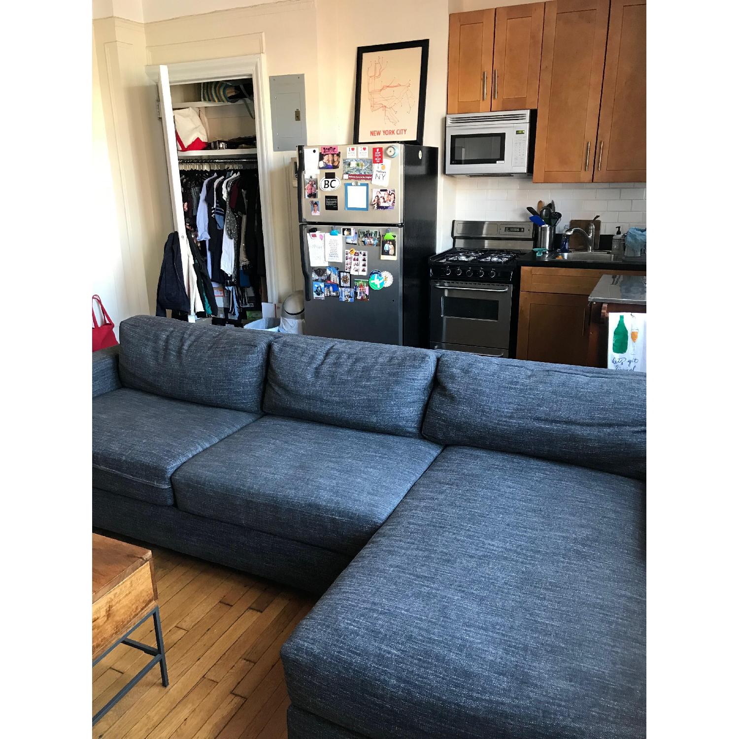 West Elm Urban Right Arm Chaise Sectional Sofa - image-2