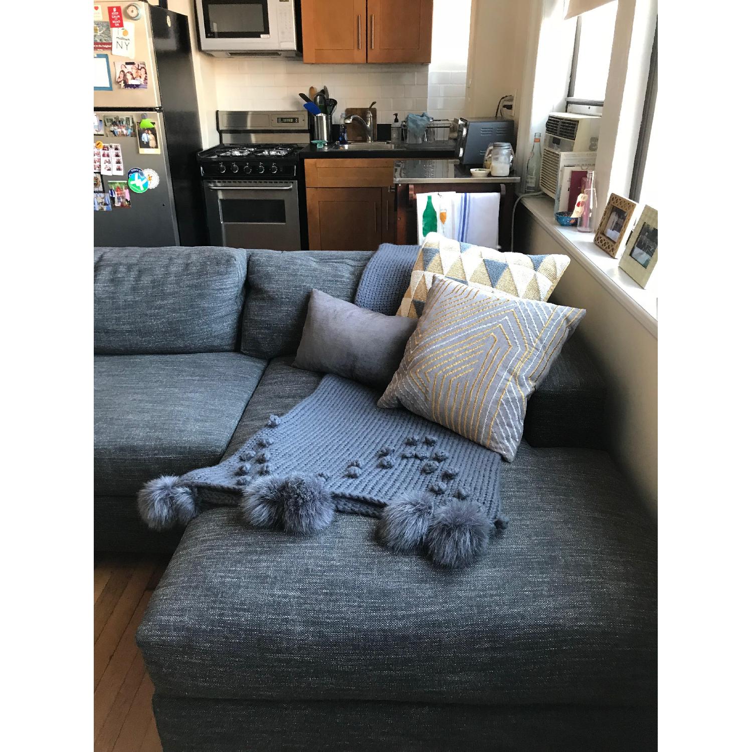 West Elm Urban Right Arm Chaise Sectional Sofa - image-3