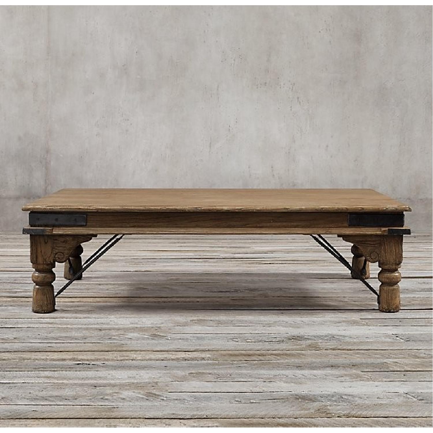 Restoration Hardware 19th C. Kerala Elm Coffee Table - image-1