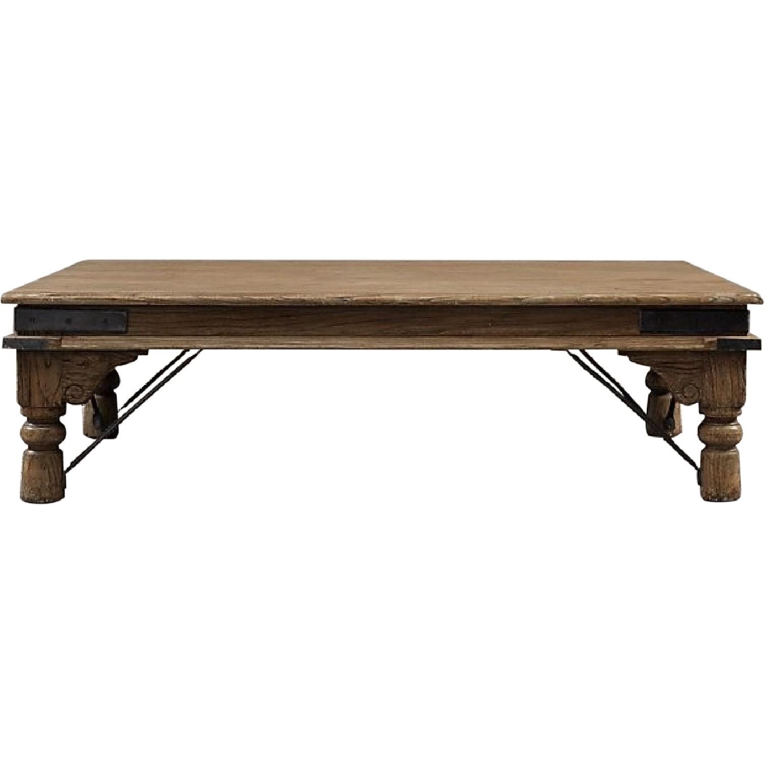 Restoration Hardware 19th C. Kerala Elm Coffee Table - image-0