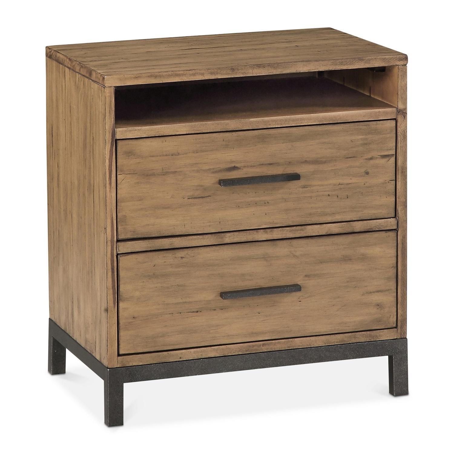 Macy's Gatlin Rustic Nightstand - image-0