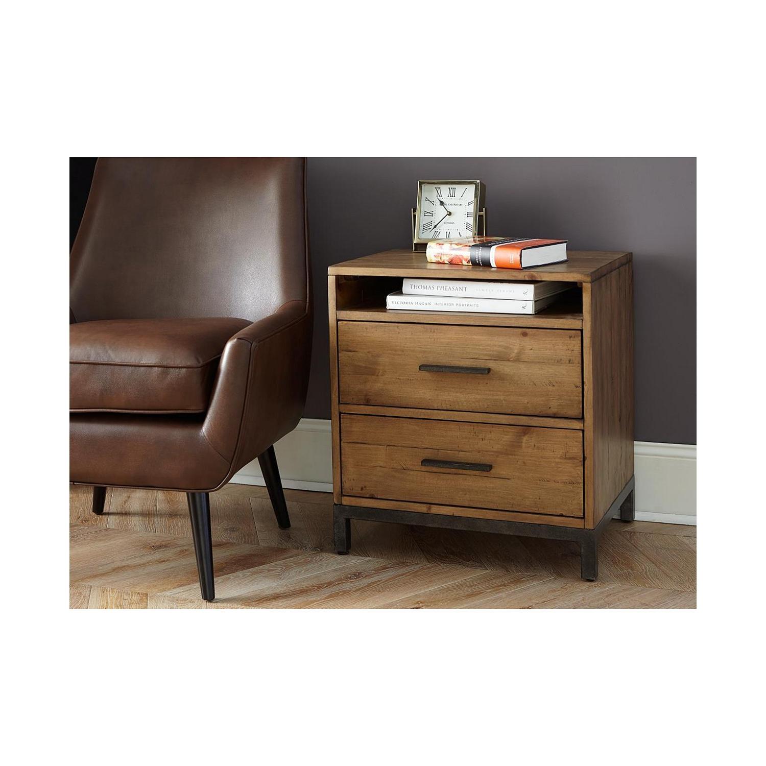 Macy's Gatlin Rustic Nightstand - image-5