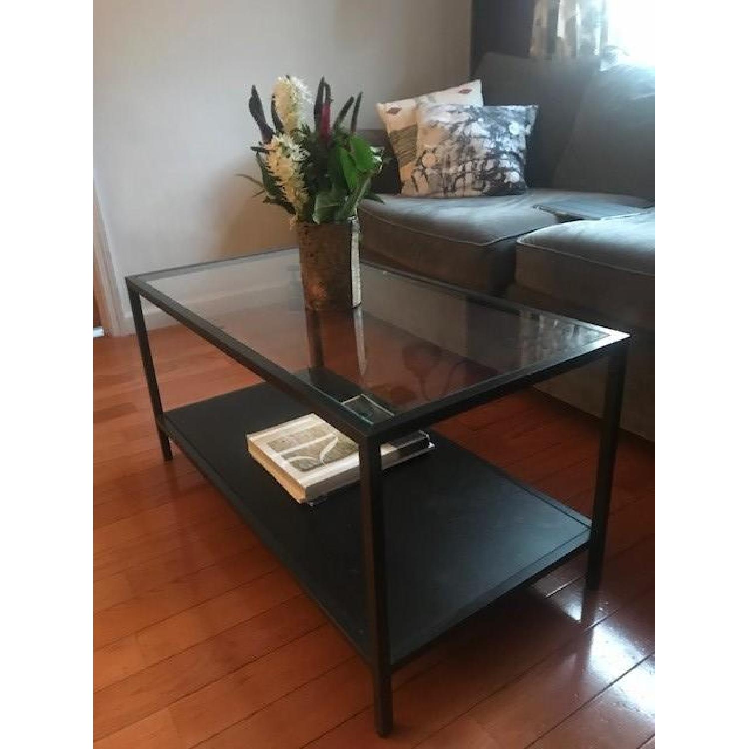 Mid Century Glass Coffee Table - image-1