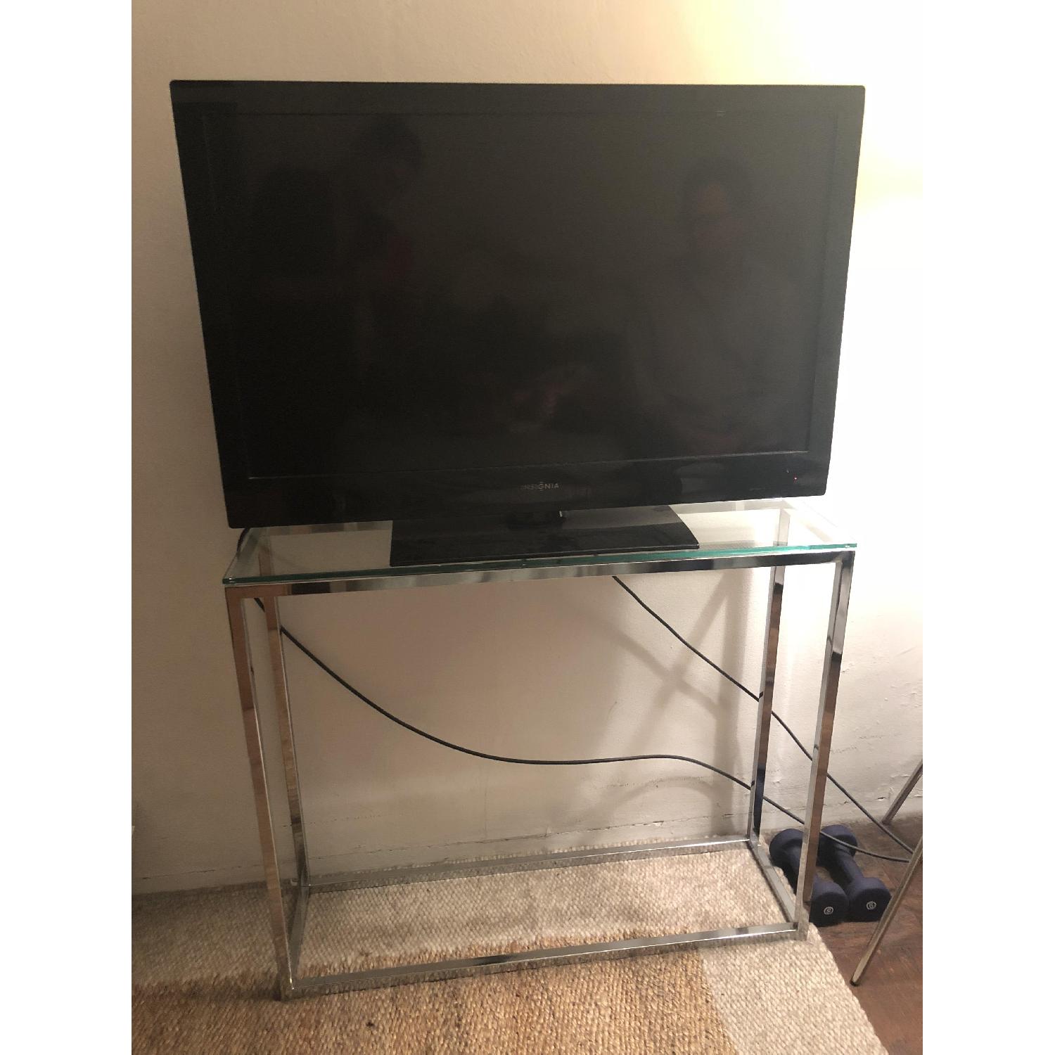 CB2 Smart Glass Top Console Table - image-1