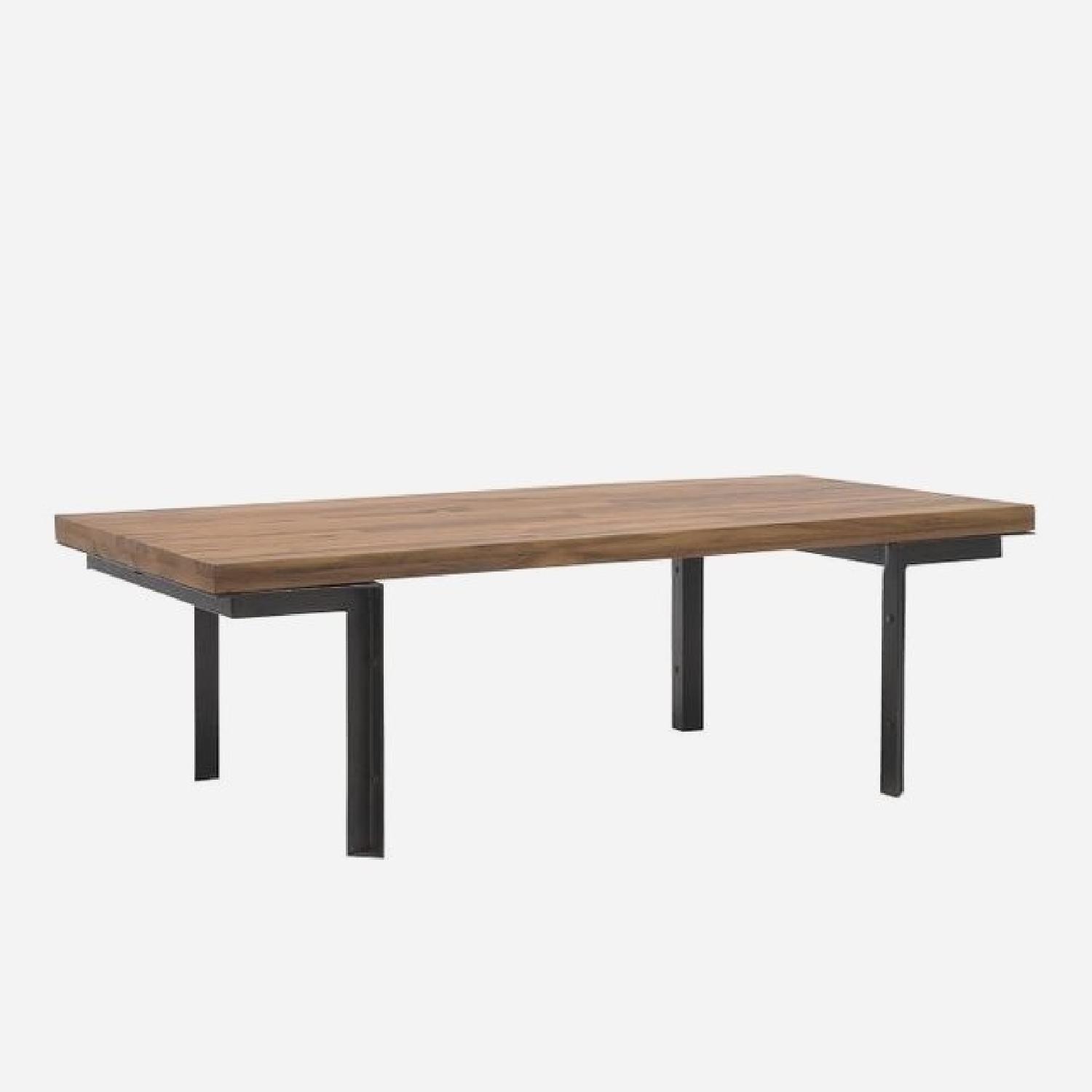 West Elm Industrial Wood Coffee Table - image-4