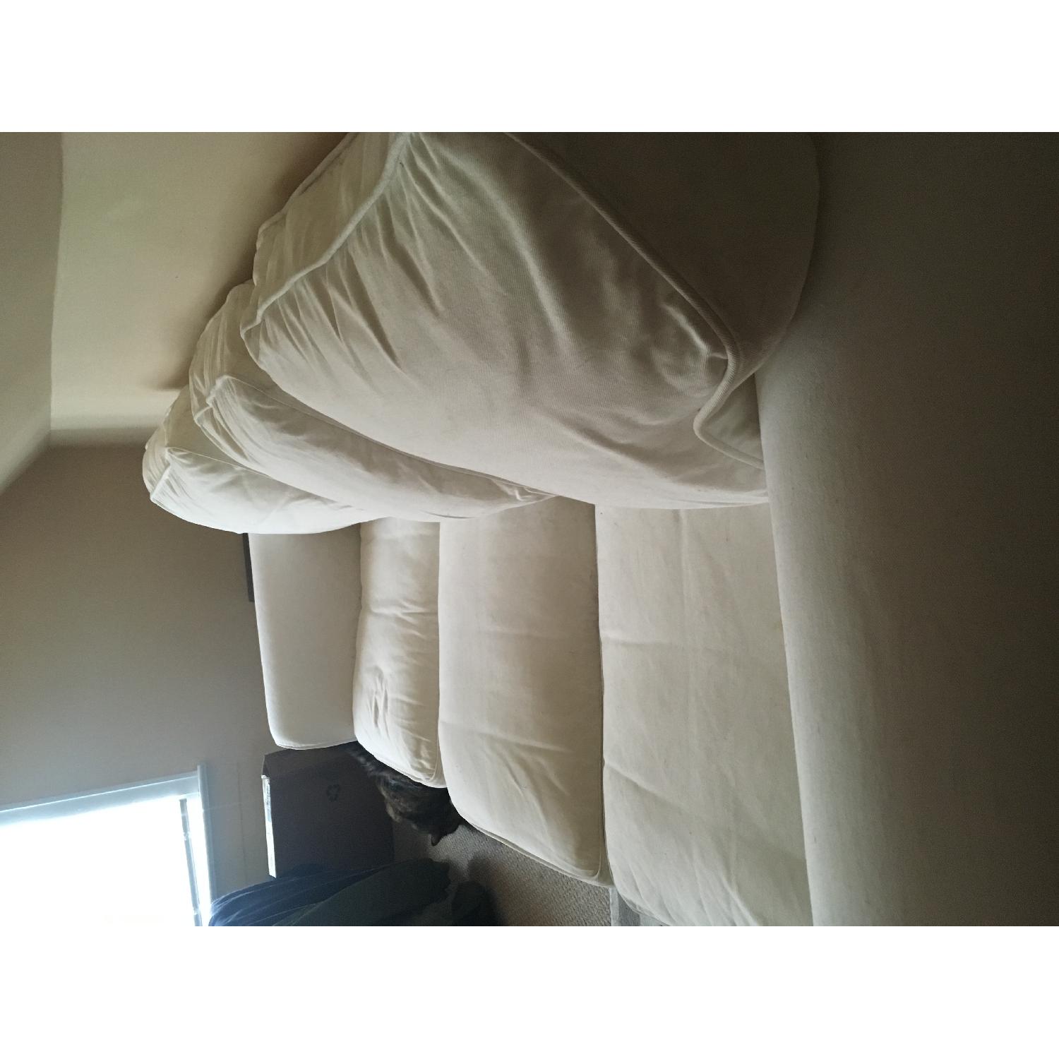 White Slipcovered Sofa - image-2
