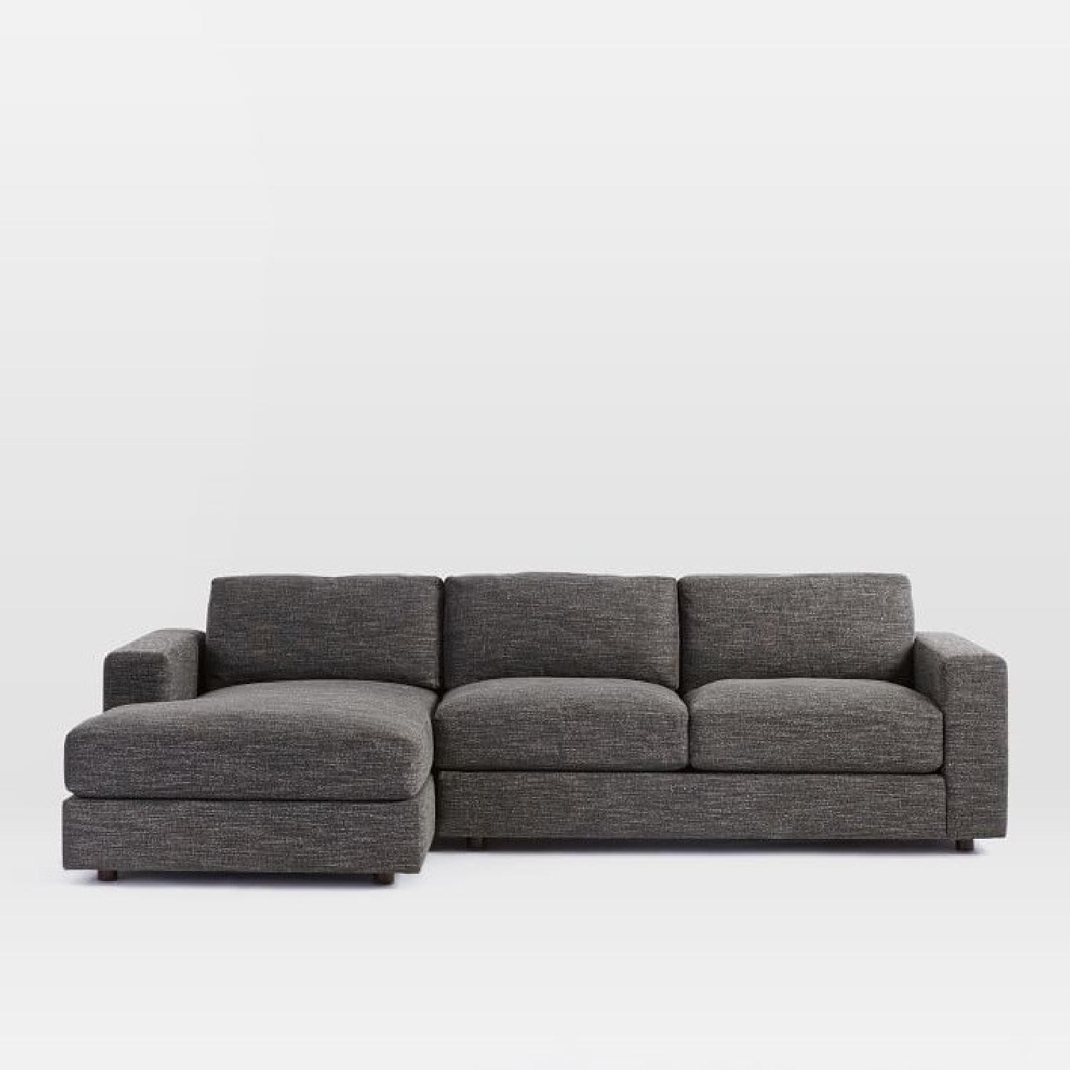 West Elm Urban 2-Piece Small Chaise Sectional Sofa - image-4