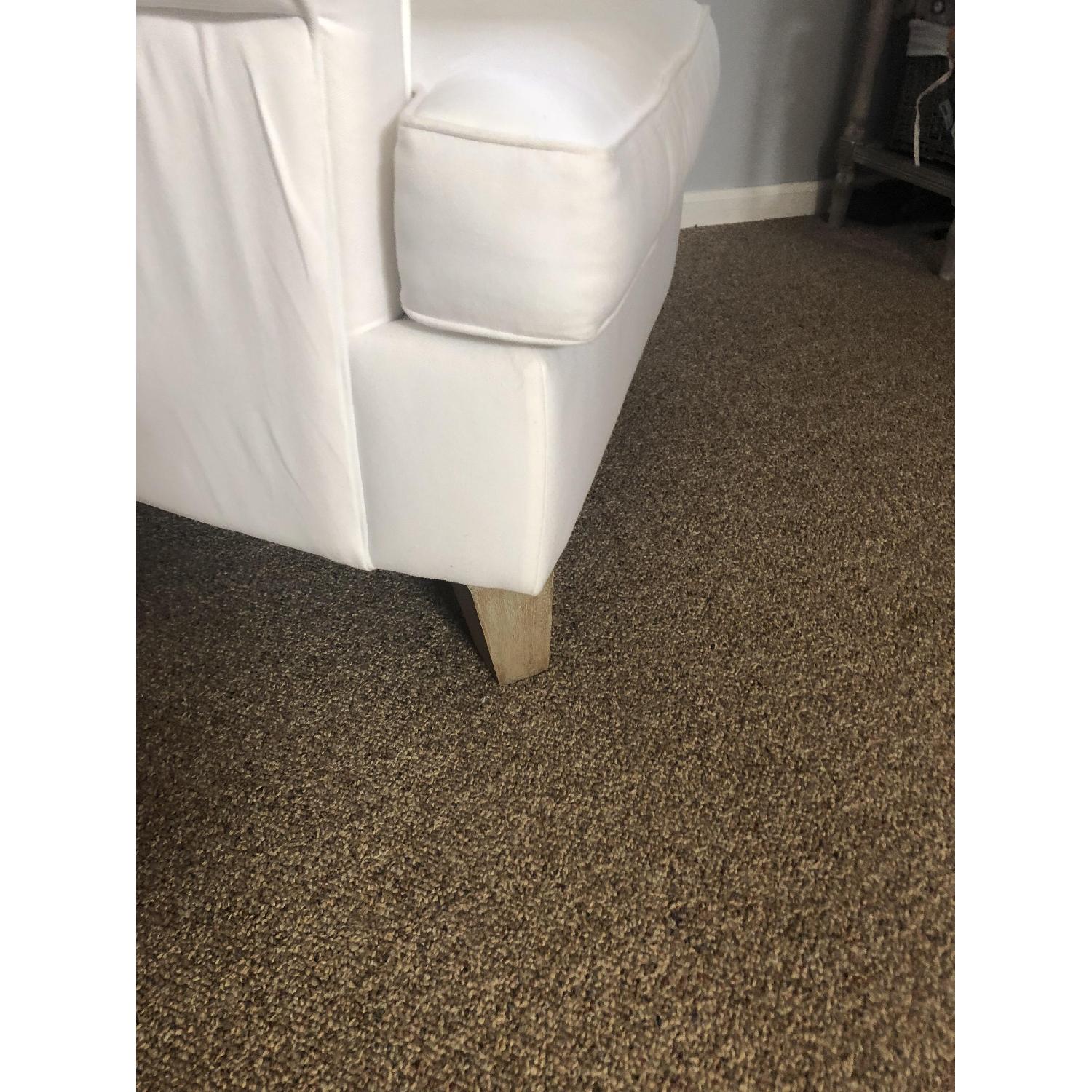 Pottery Barn White Wingback Convertible Rocking Chair - image-4