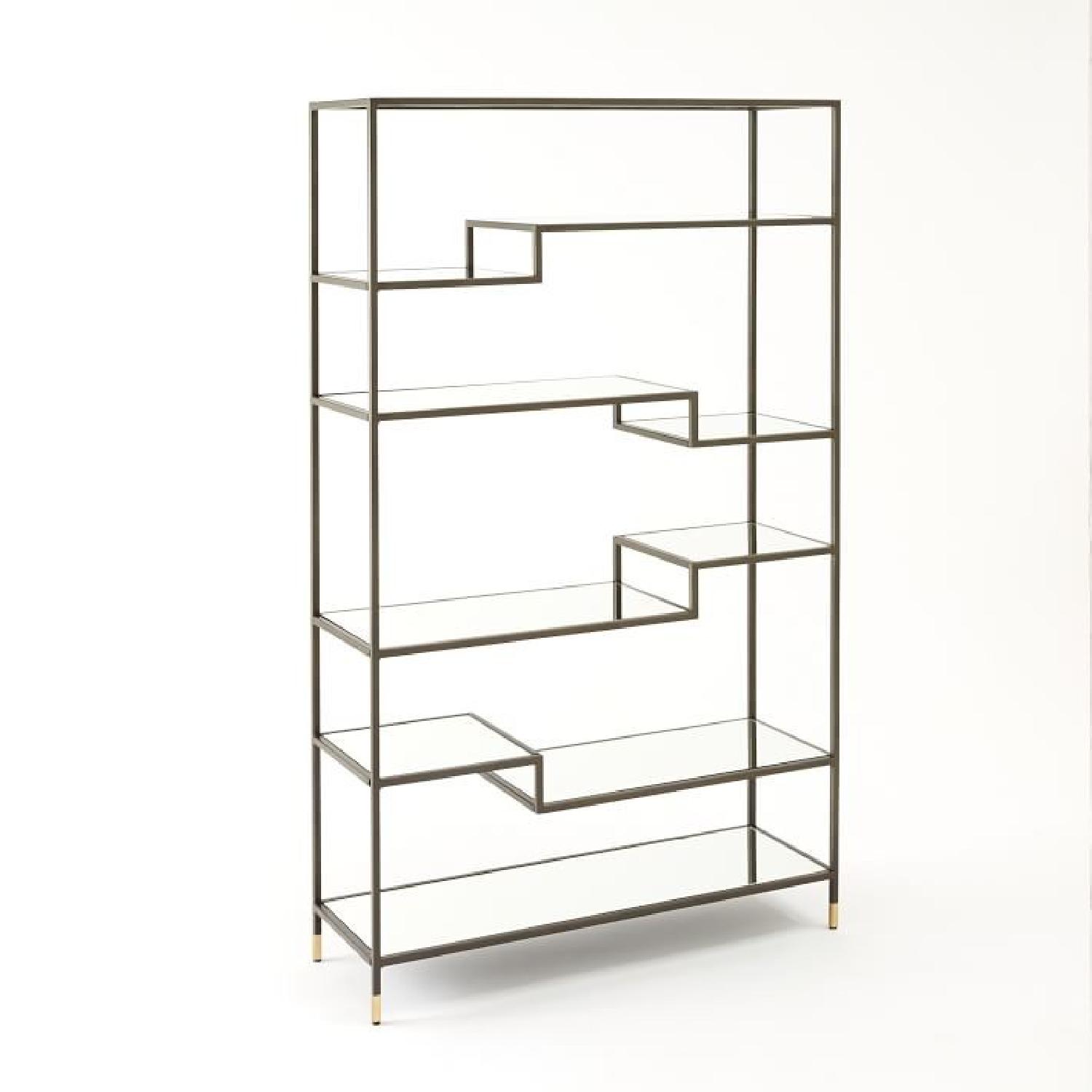 West Elm Tiered Tower Bookcase in Antique Bronze - image-1