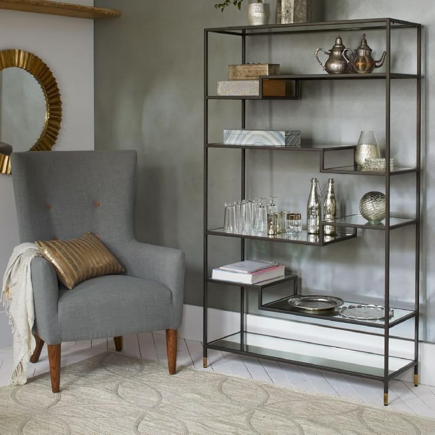 West Elm Tiered Tower Bookcase in Antique Bronze - image-5