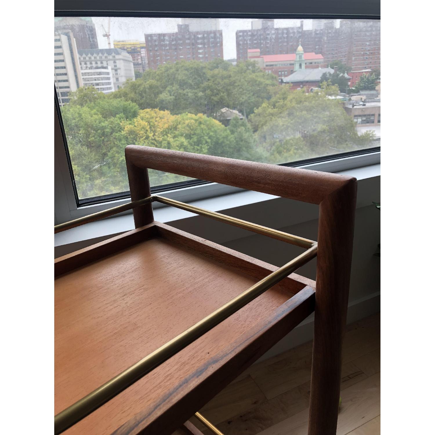 Mid Century Style Bar Cart w/ Wheels - image-4
