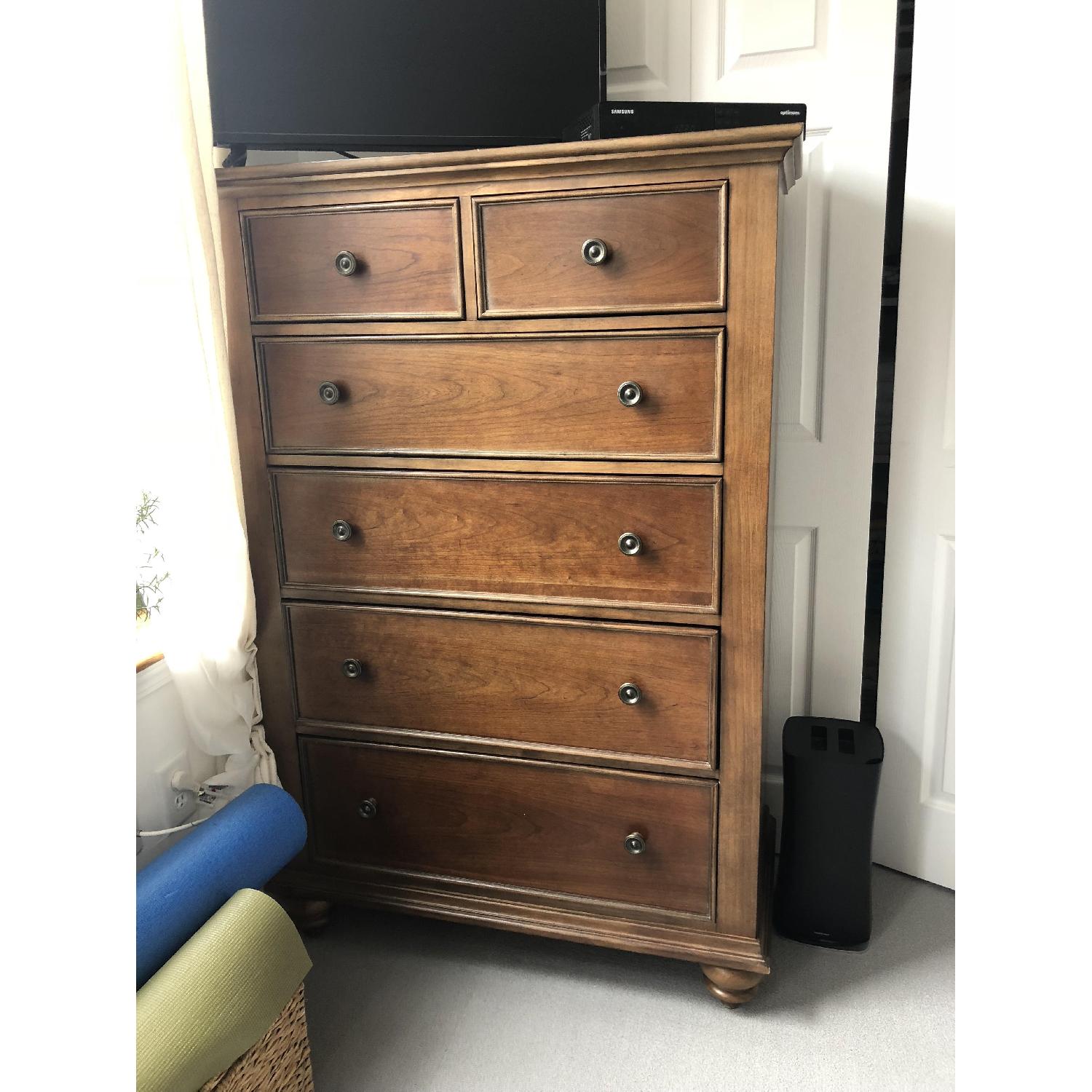 Raymour & Flanigan Coventry 6 Drawer Tall Boy Dresser AptDeco