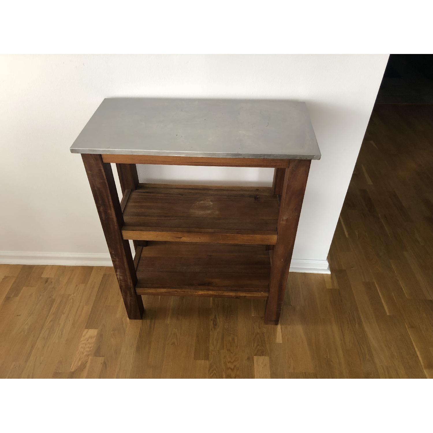 West Elm Small Rustic Kitchen Island - image-1