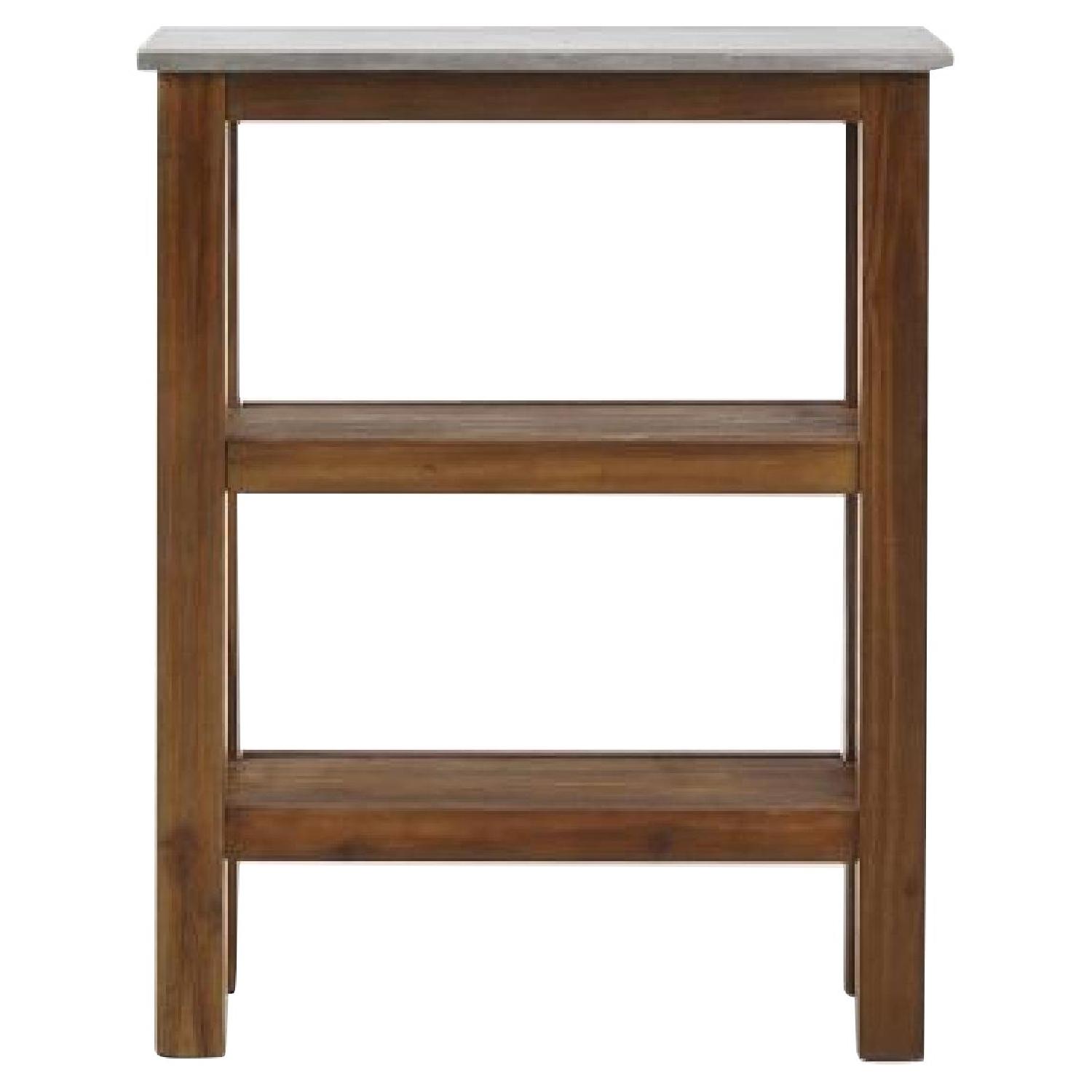 West Elm Small Rustic Kitchen Island - image-0
