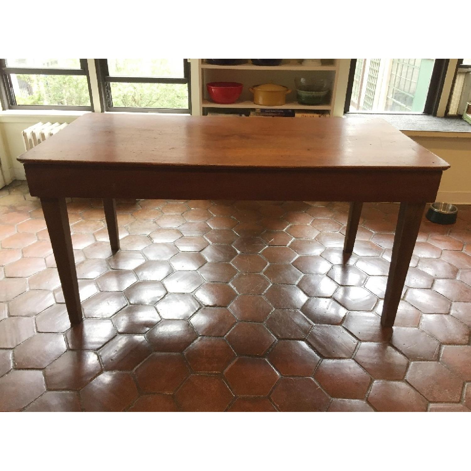 Antique Country Kitchen Table AptDeco