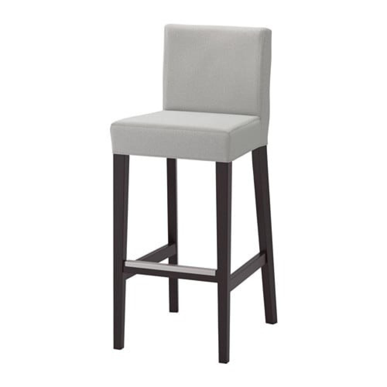Ikea Grey Kitchen Bar stools - image-1
