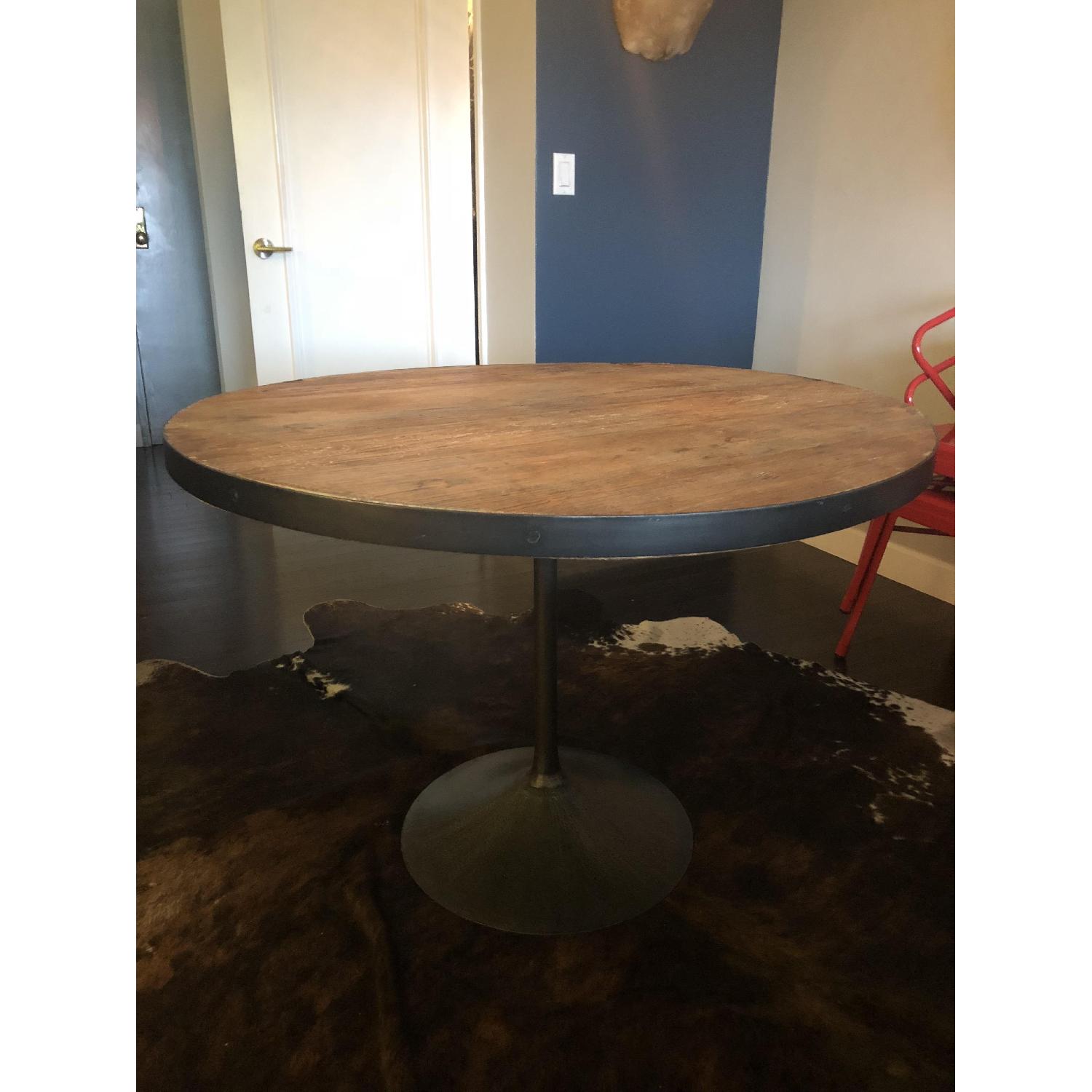 Restoration Hardware Aero Round Dining Table AptDeco