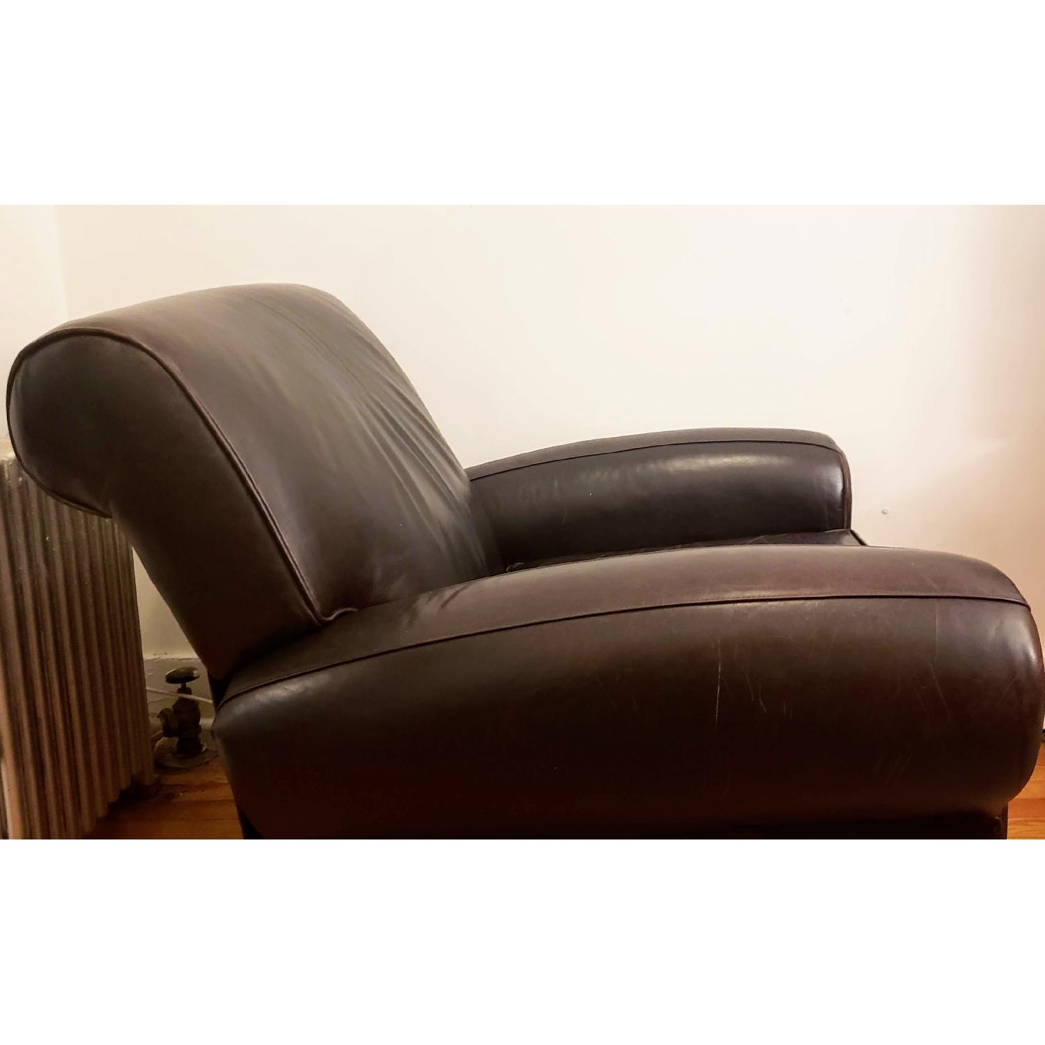 Pottery Barn Manhattan Leather Recliner - image-4