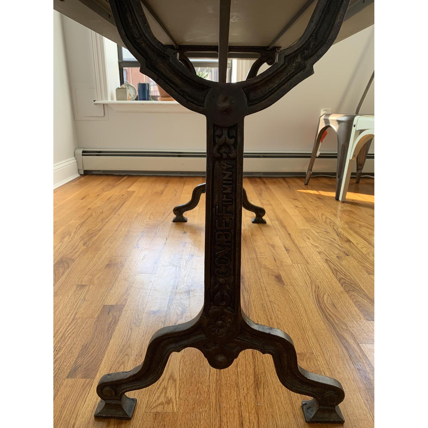 Restoration Hardware Factory Zinc & Cast Iron Dining Table - image-4