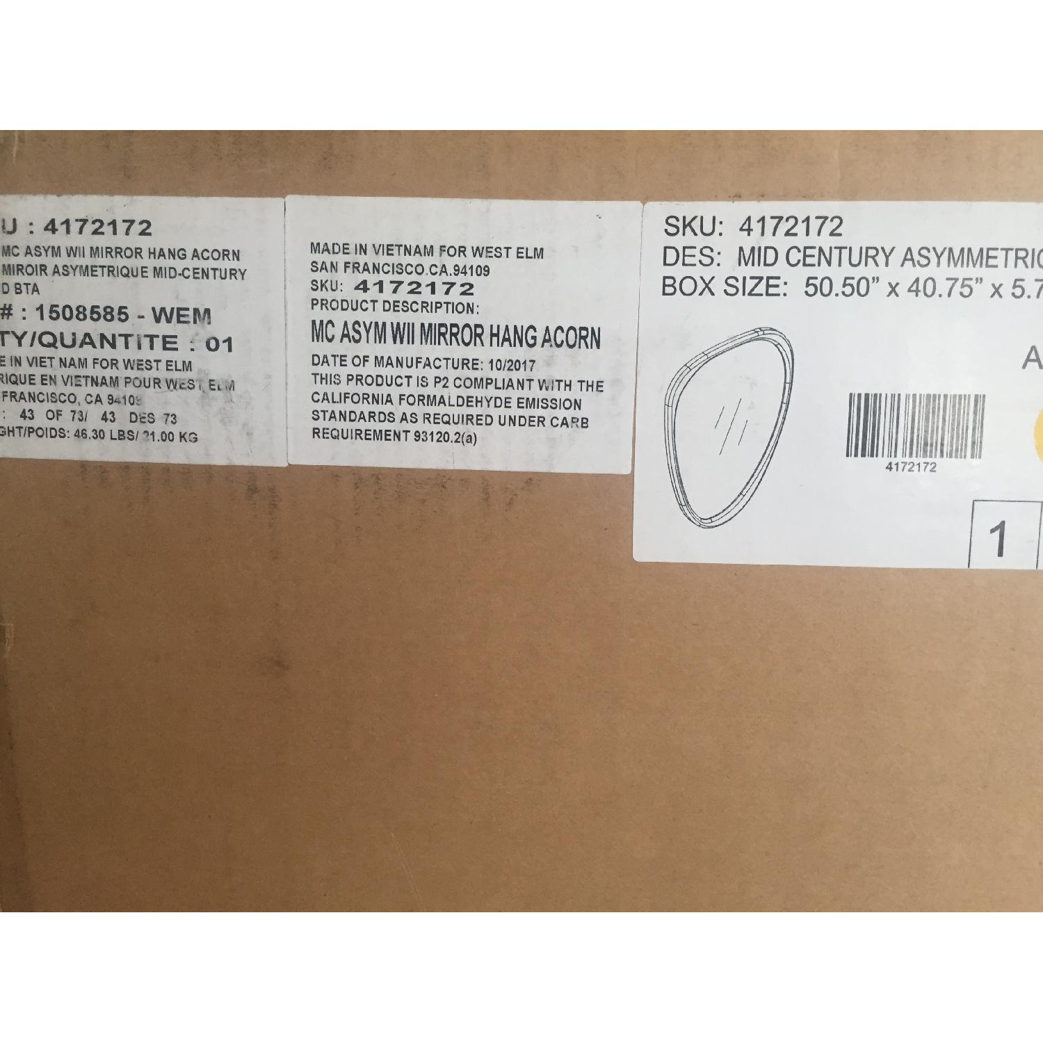 West Elm Mid-Century Asymmetrical Wall Mirror - image-3