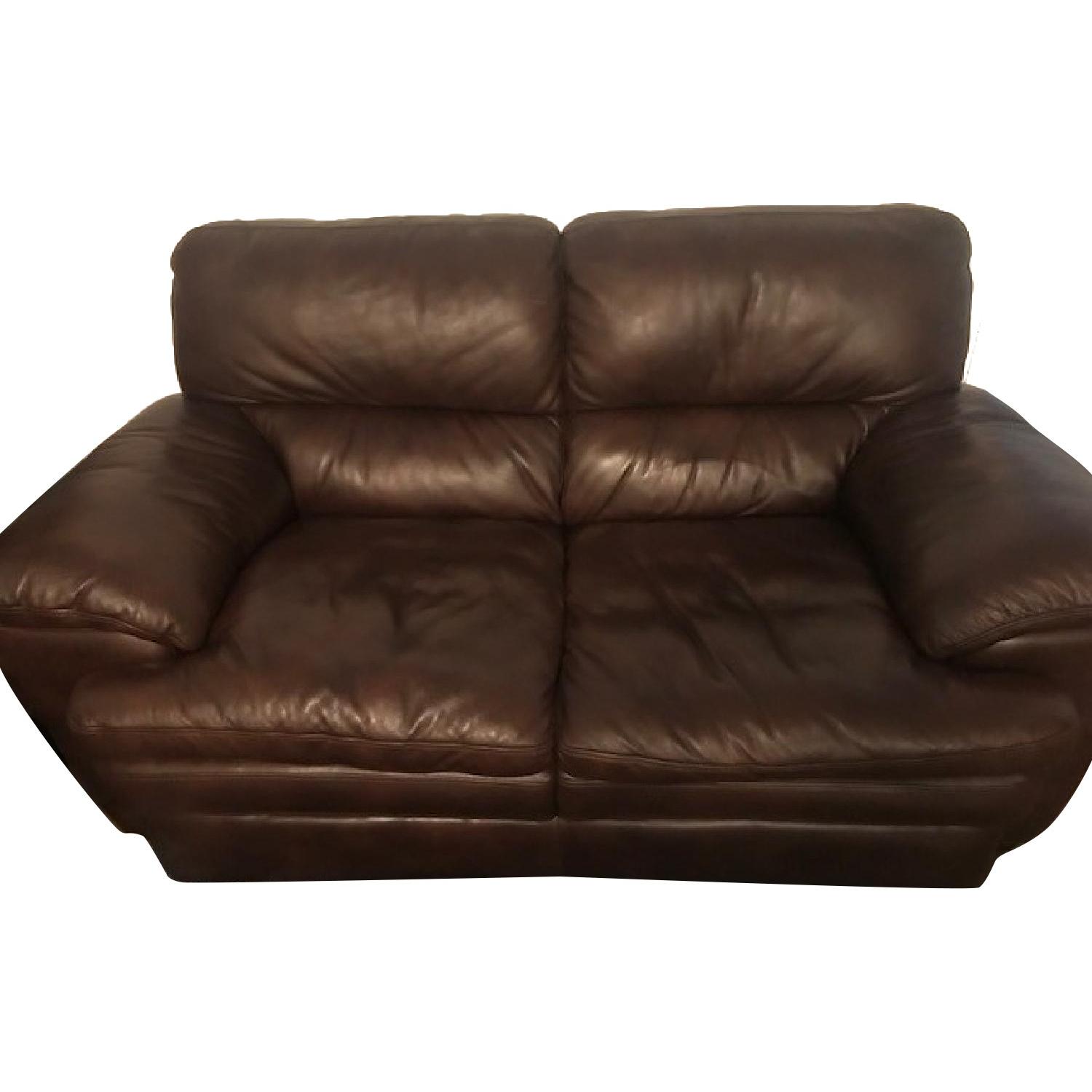 Mor Furniture Leather 2 Seater Sofa - image-0