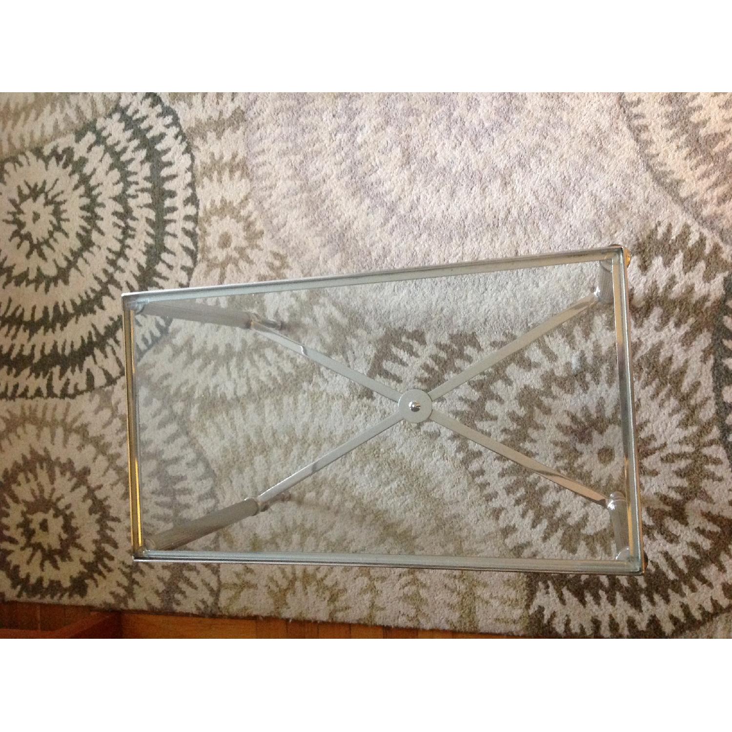 Williams Sonoma Glass End Tables - image-4