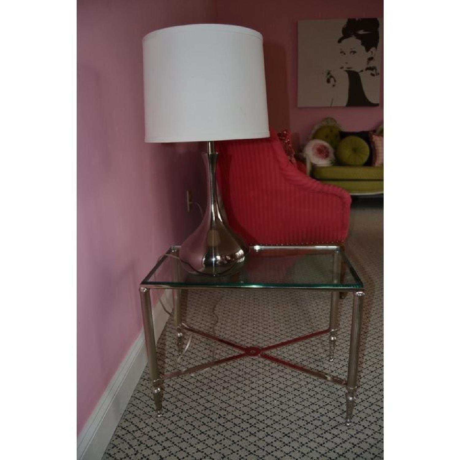 Williams Sonoma Glass End Tables - image-8
