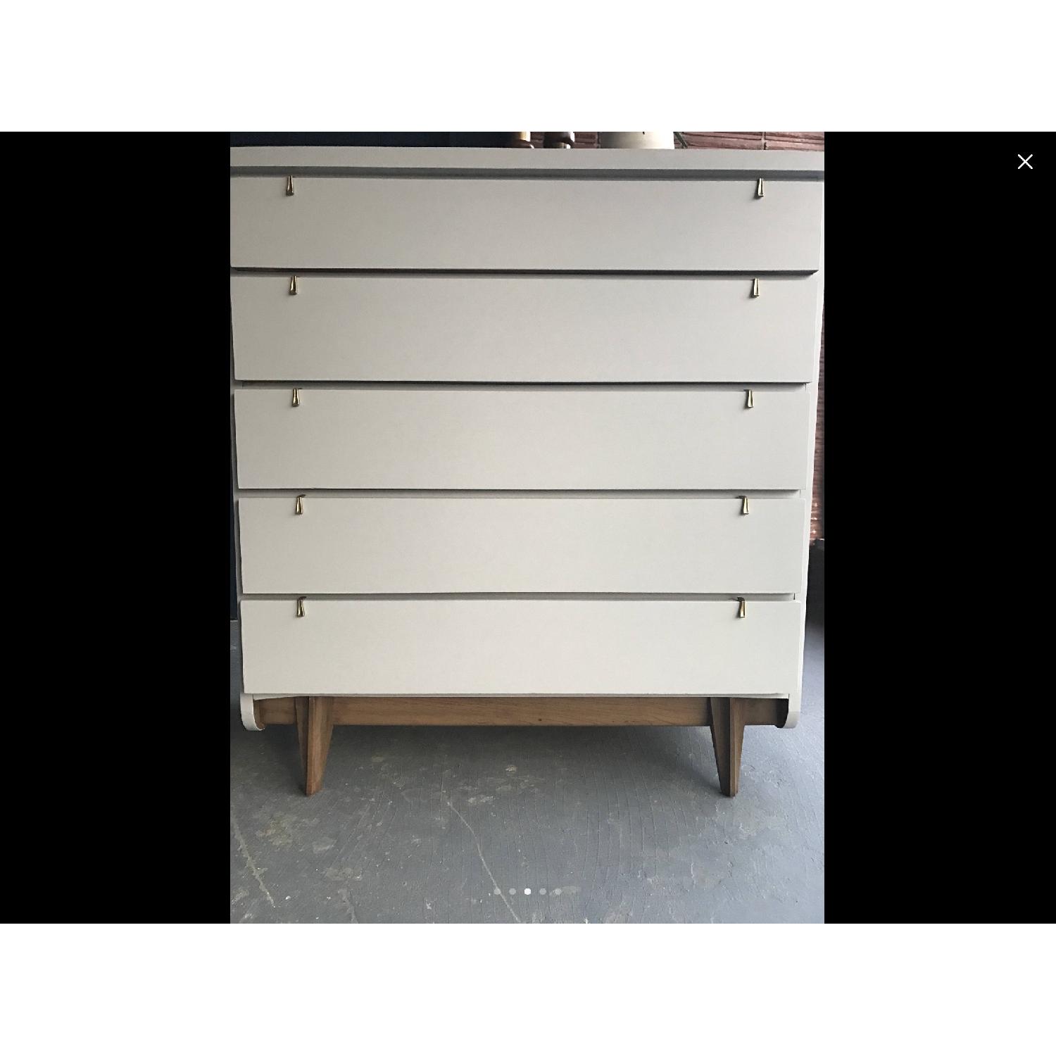 United Furniture Mid Century Modern Tallboy Dresser - image-8